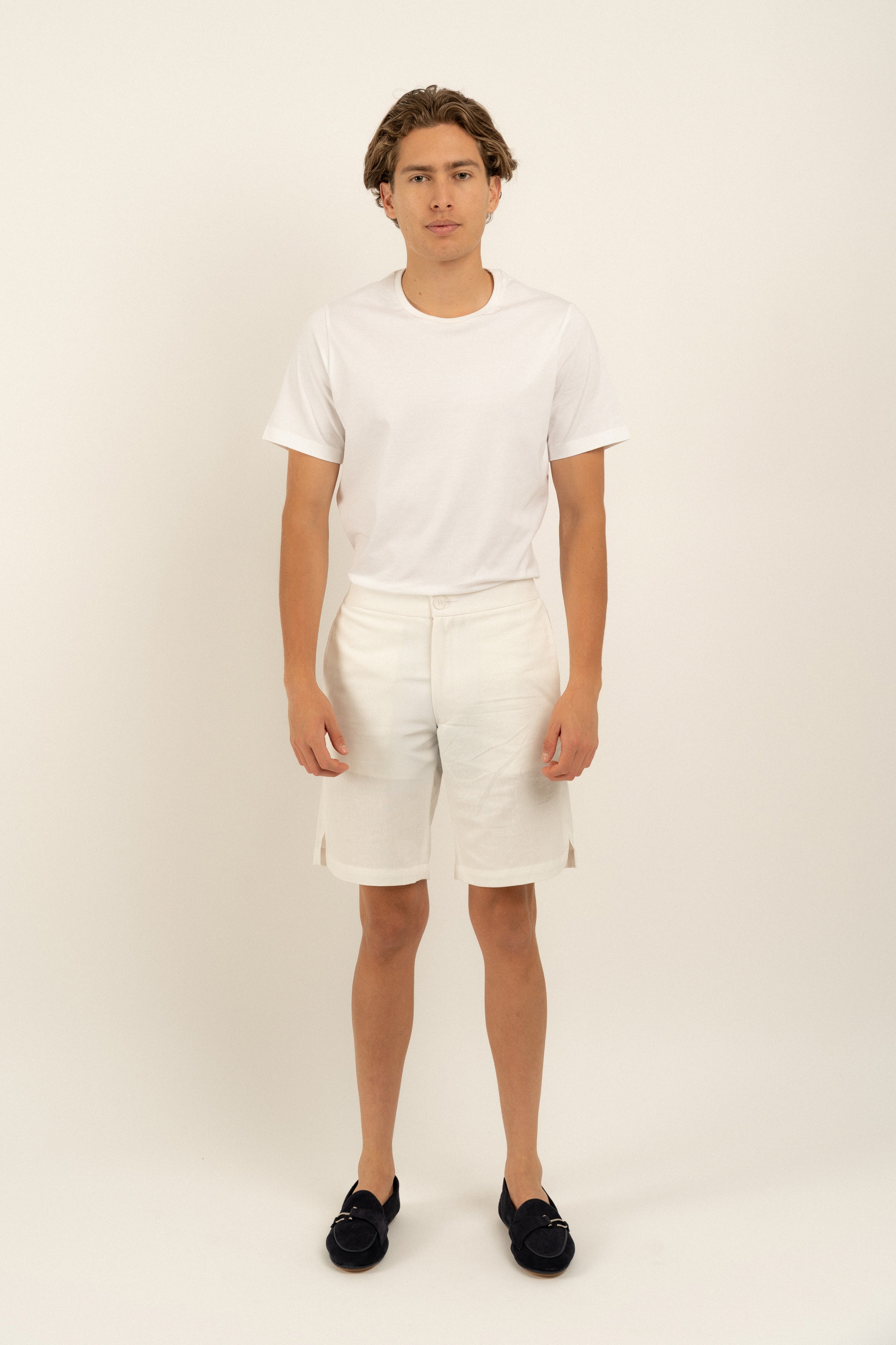 Bondi White Linen Shorts for Women - Breathable Summer Casual Shorts with Pockets | Perfect for Beach, Vacation, and Everyday Wear