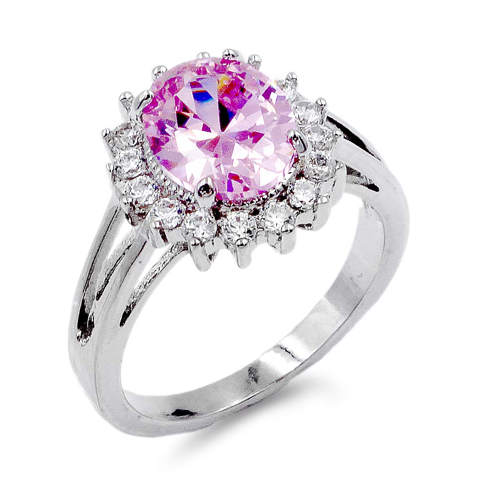 Elegant Oval & Round CZ Rings for Women - Wedding, Party, Engagement & Cocktail Jewelry - Size 5-10 - Perfect for Bridal, Anniversary & Special Occasion Gifts