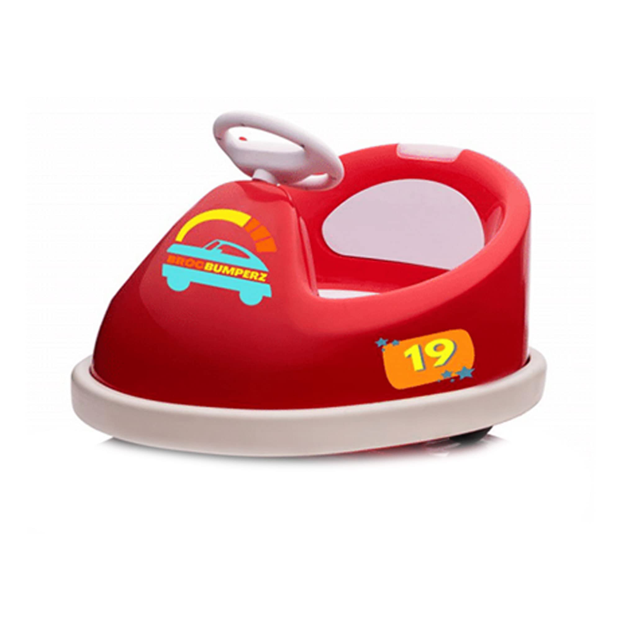 Best 6V Electric Ride On Bumper Car for Kids Ages 2-4 - Anti-Collision Bar, 360° Spin, LED Lights & Music - Safe Toddler Toy for Indoor/Outdoor Playtime (Red)