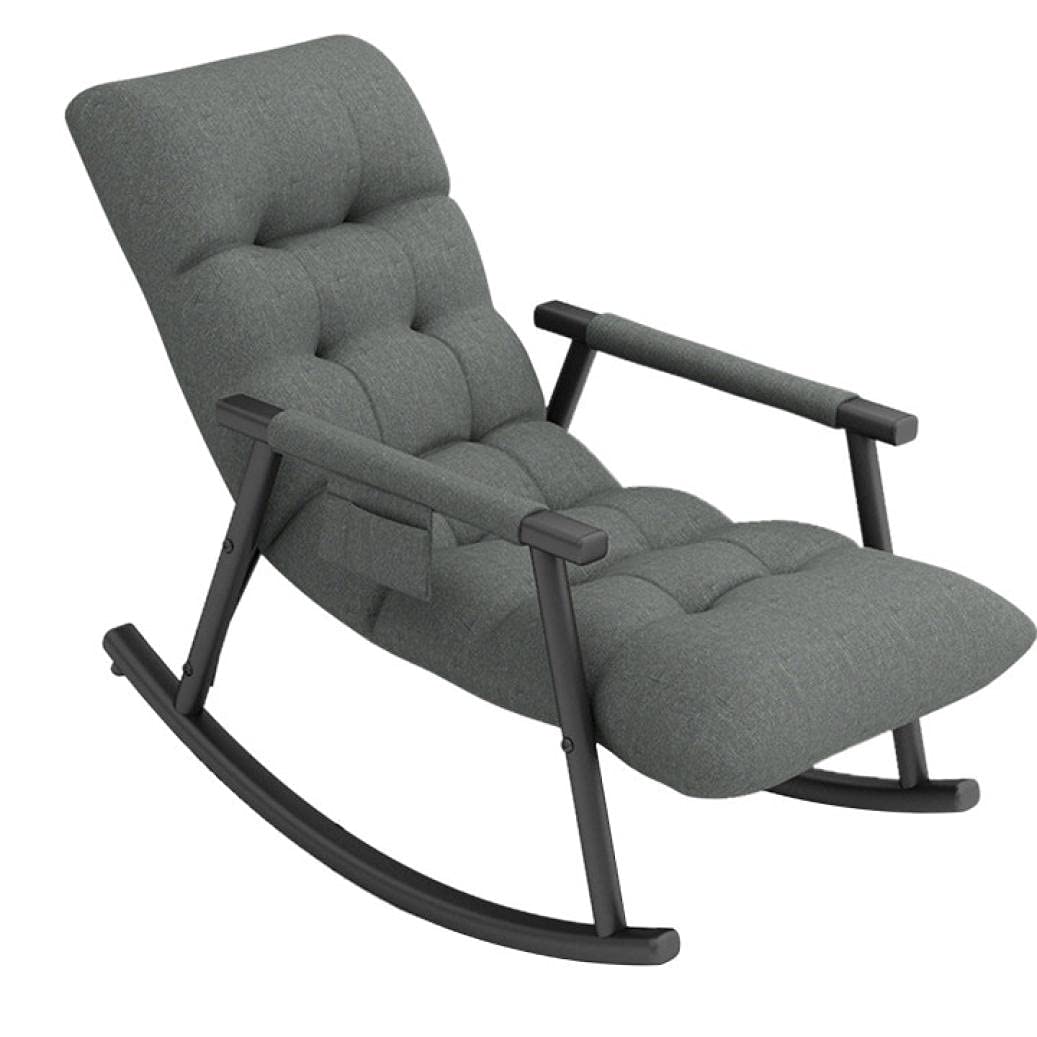 CRX Ergonomic Accent Chair - Foldable Sleeper Recliner with Soft Pillow, 3-Position Adjustable Lazy Chair & Bench for Small Spaces - Perfect for Dorm, Bedroom, Living Room & Office (Dark Gray)