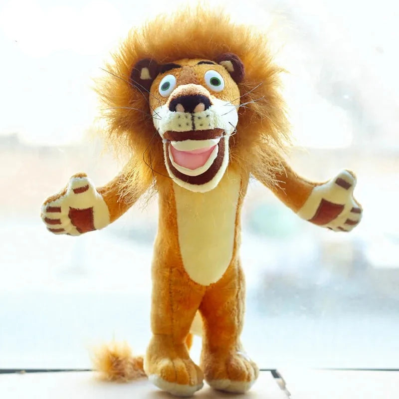 6-Piece Madagascar Plush Animal Toy Set - Lion, Zebra, Giraffe, Monkey, Penguin & Hippo - Soft Stuffed Animals for Kids, Baby Shower Gifts & Birthday Party Favors - Perfect for Nursery Decor, Playtime & Cuddling