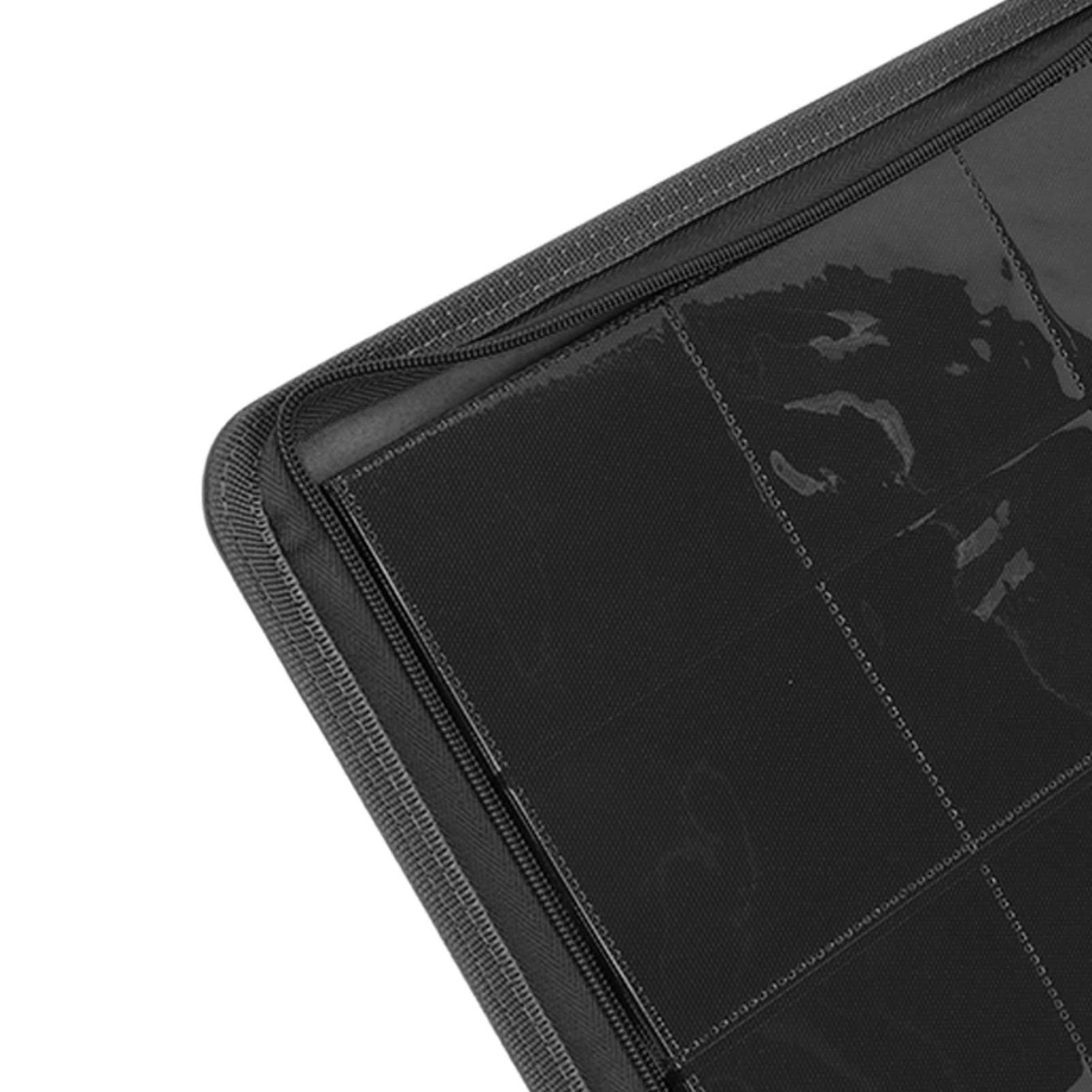 Premium 9-Pocket Zippered Trading Card Binder - 360° Side Loading PU Leather Card Album for Collectible Cards (Black) | Perfect for Pokemon, MTG, Yu-Gi-Oh & Sports Card Storage & Organization