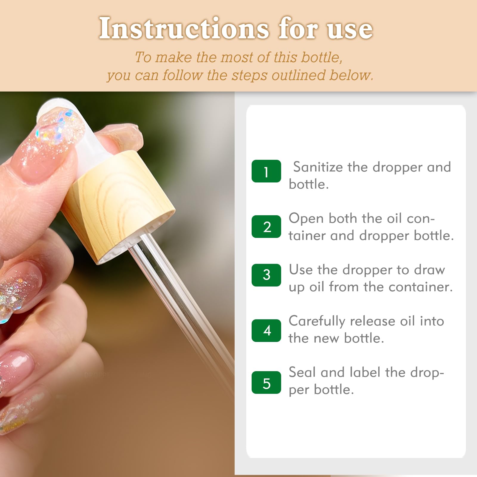 Premium 50ml Amber Glass Dropper Bottles (Set of 3) - Matte Dark Green Essential Oil Dispenser with UV Protection for Aromatherapy, DIY Beauty & Herbal Tinctures | Perfect for Travel, Home Spa & Natural Remedies