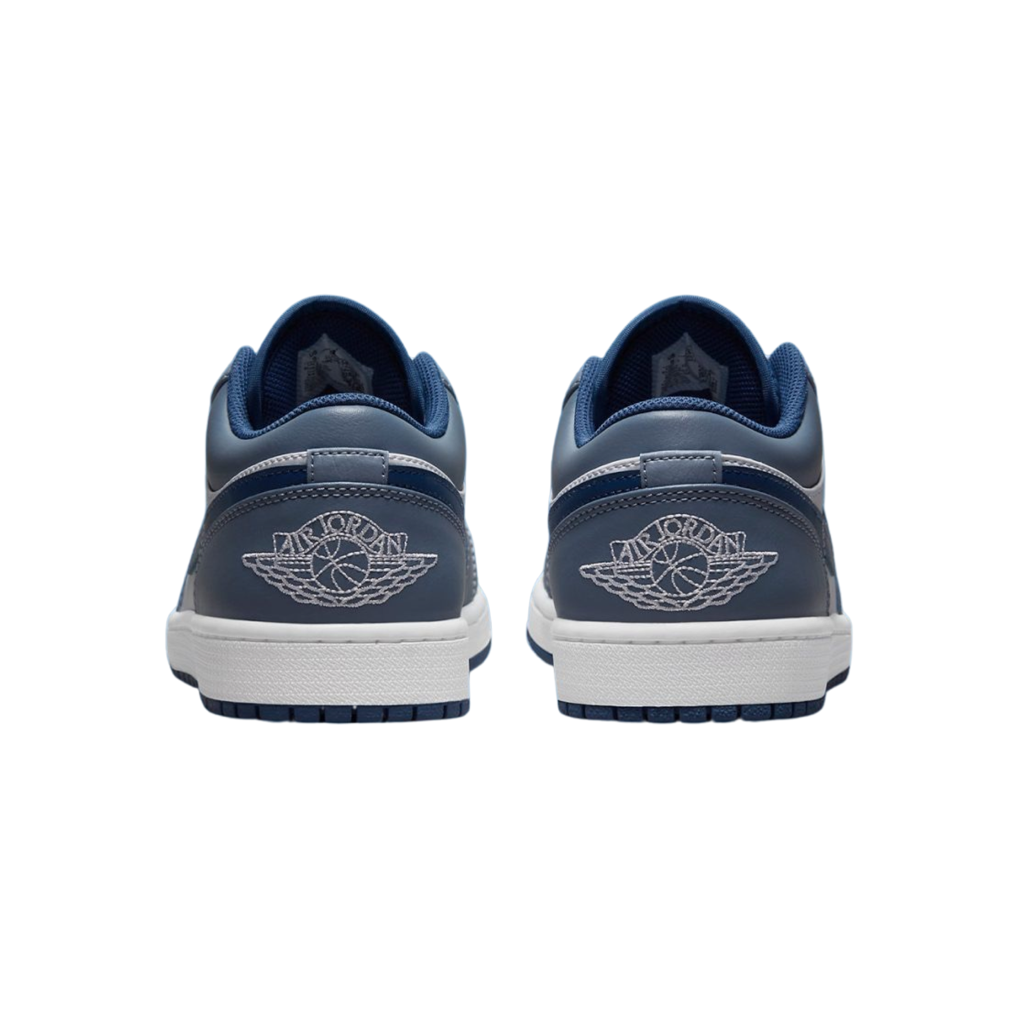 Air Jordan 1 Low GS Sneakers in Slate Blue, Navy & White - Perfect for School, Sports & Casual Wear