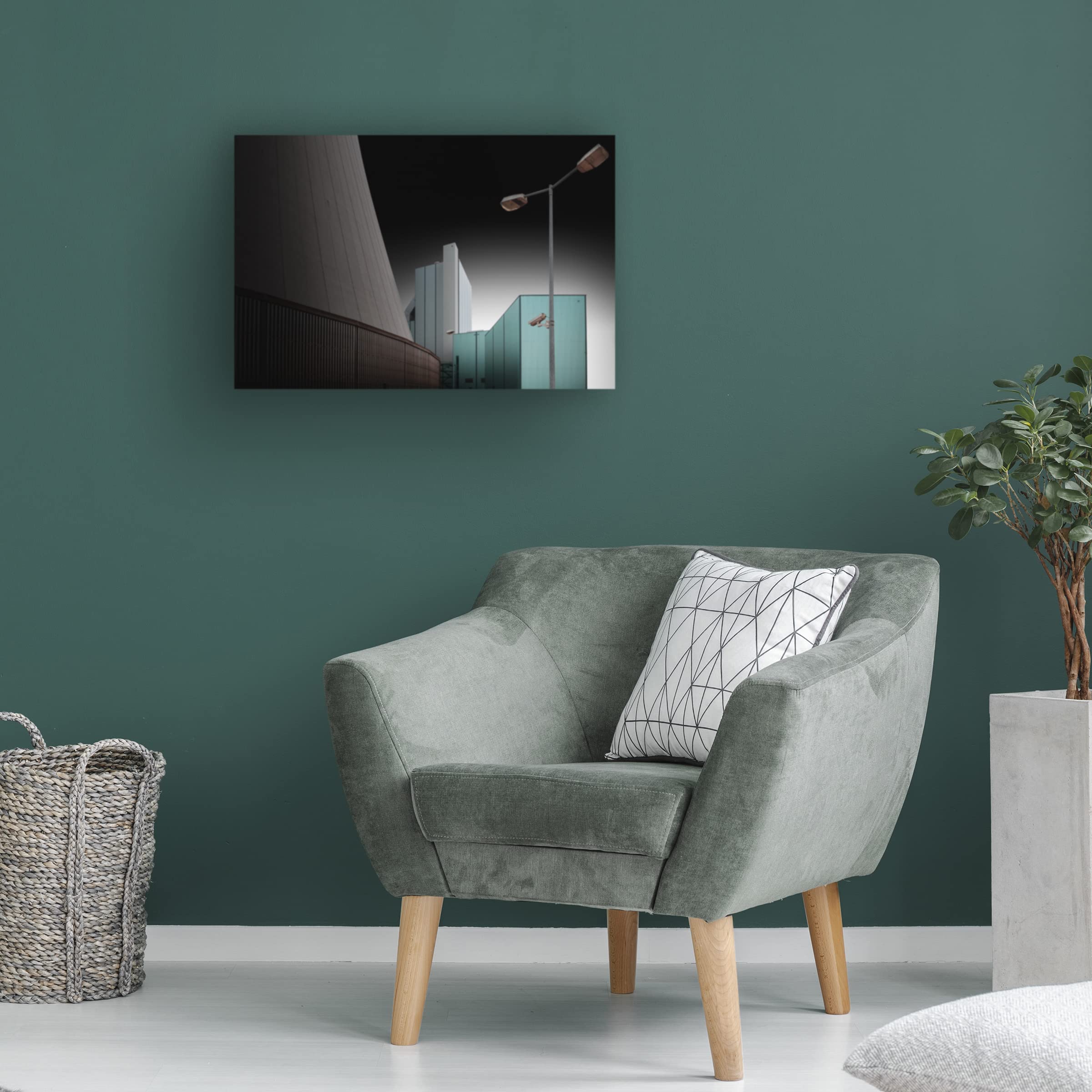 Trademark Fine Art 'Walsum' Canvas Wall Art Print by Jorg Vollrath - Modern Abstract Painting for Living Room & Office Decor