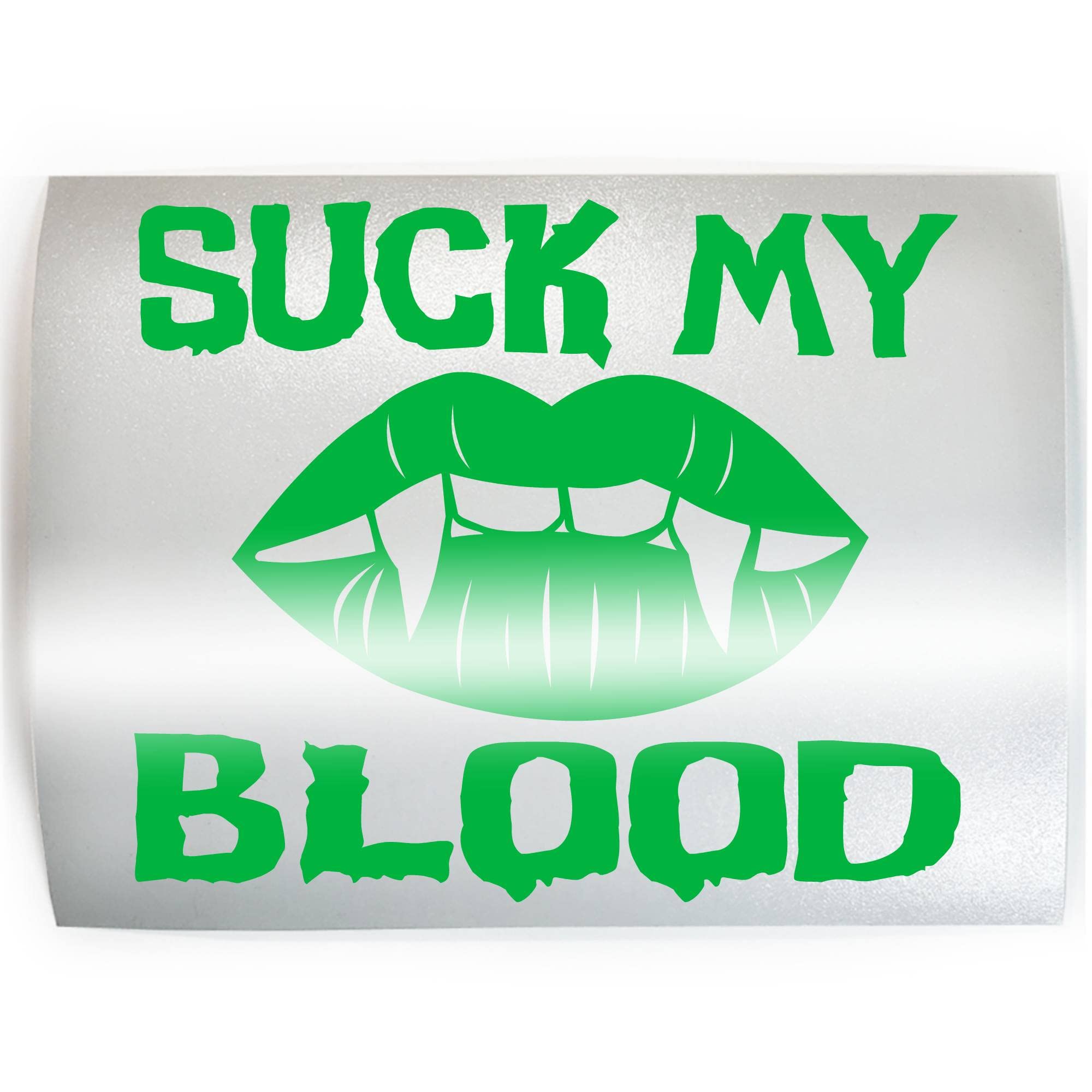 Vampire Fangs Sticker - Custom Color & Size - for Halloween Decor