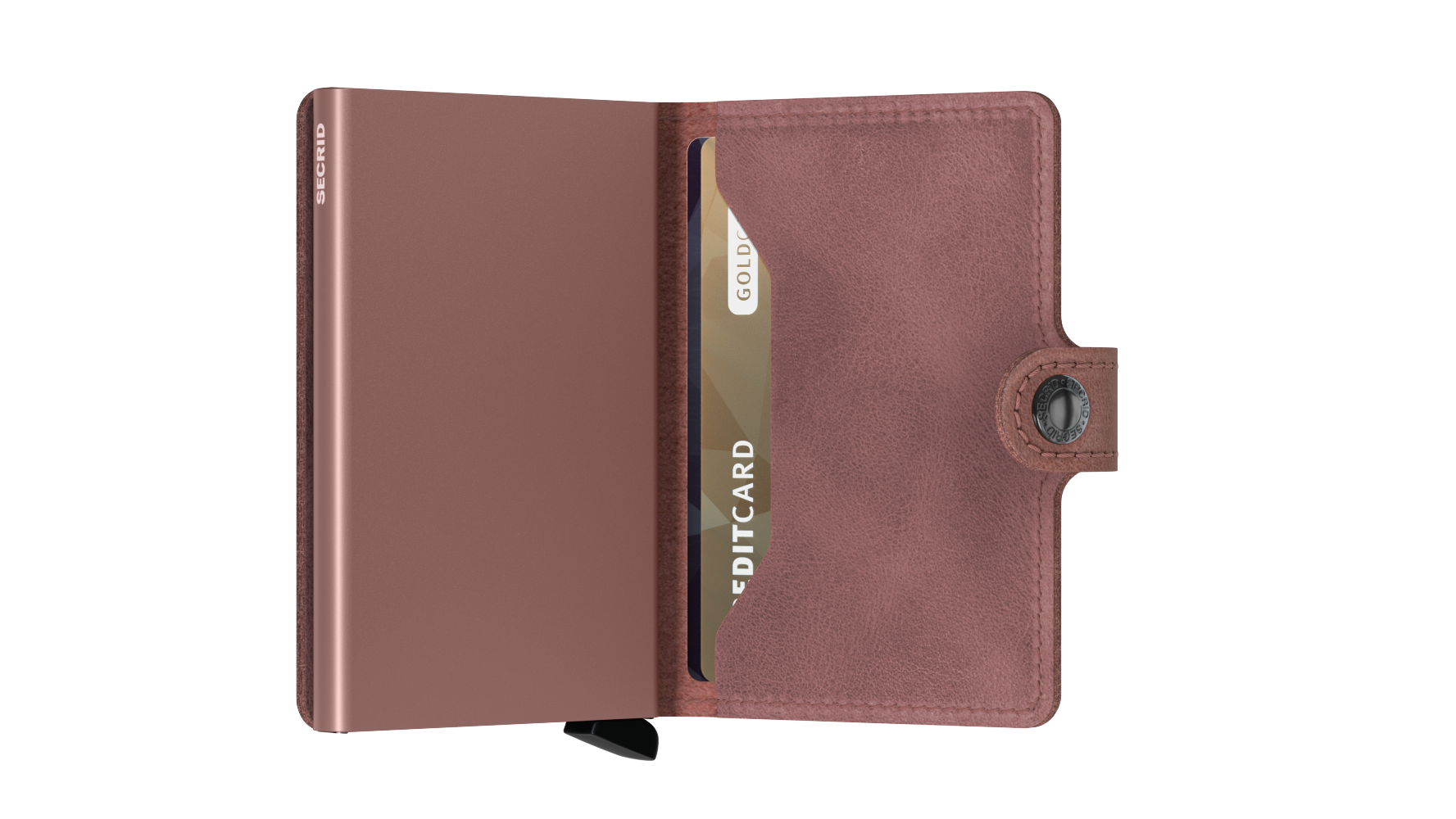 SECRID Vintage Leather Mini Wallet for Women & Men - RFID Blocking Slim Card Holder - Perfect for Travel, Business & Everyday Use