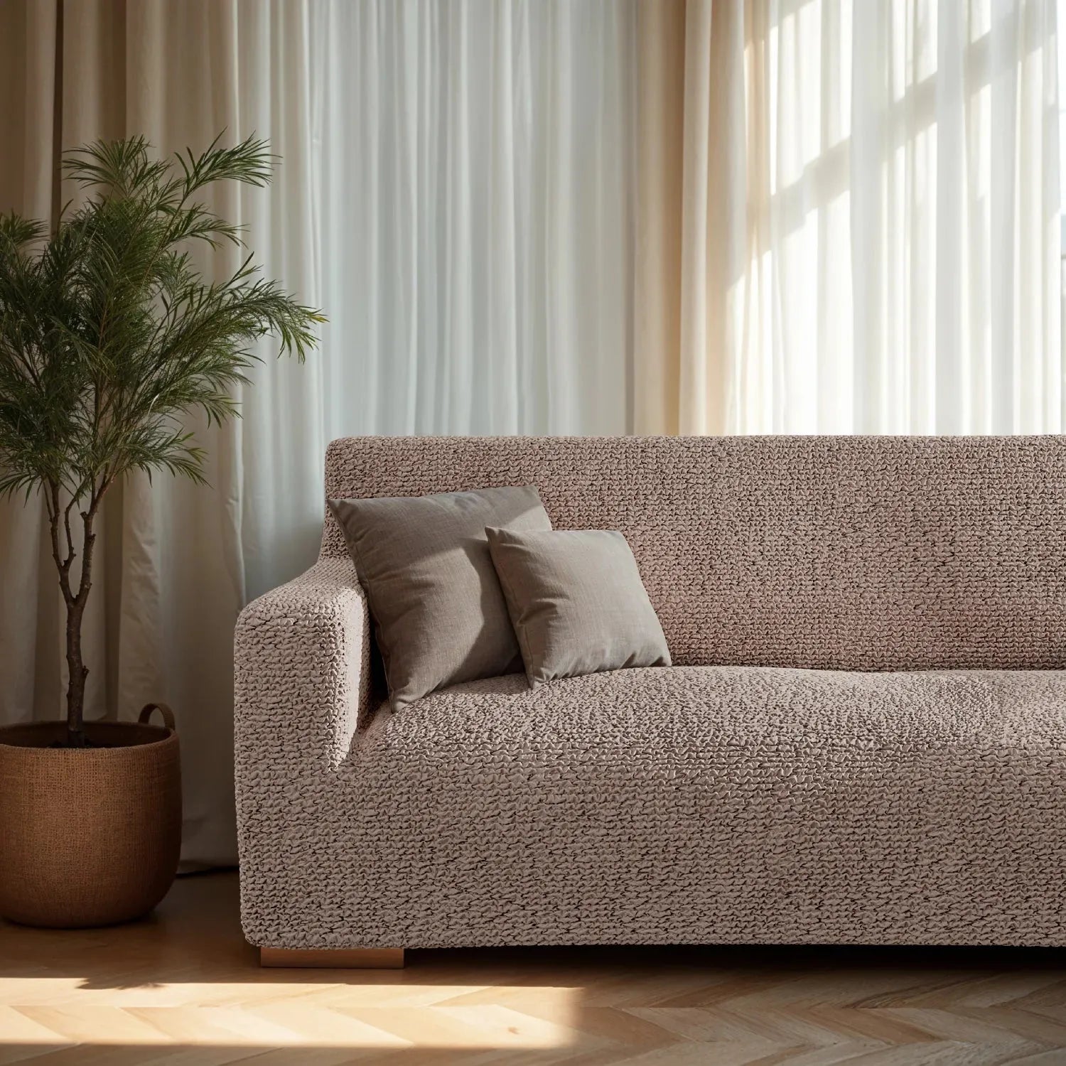 2 Seater Loveseat Slipcover - Soft Microfiber Fabric - Perfect for Living Room, Bedroom & Home Decor