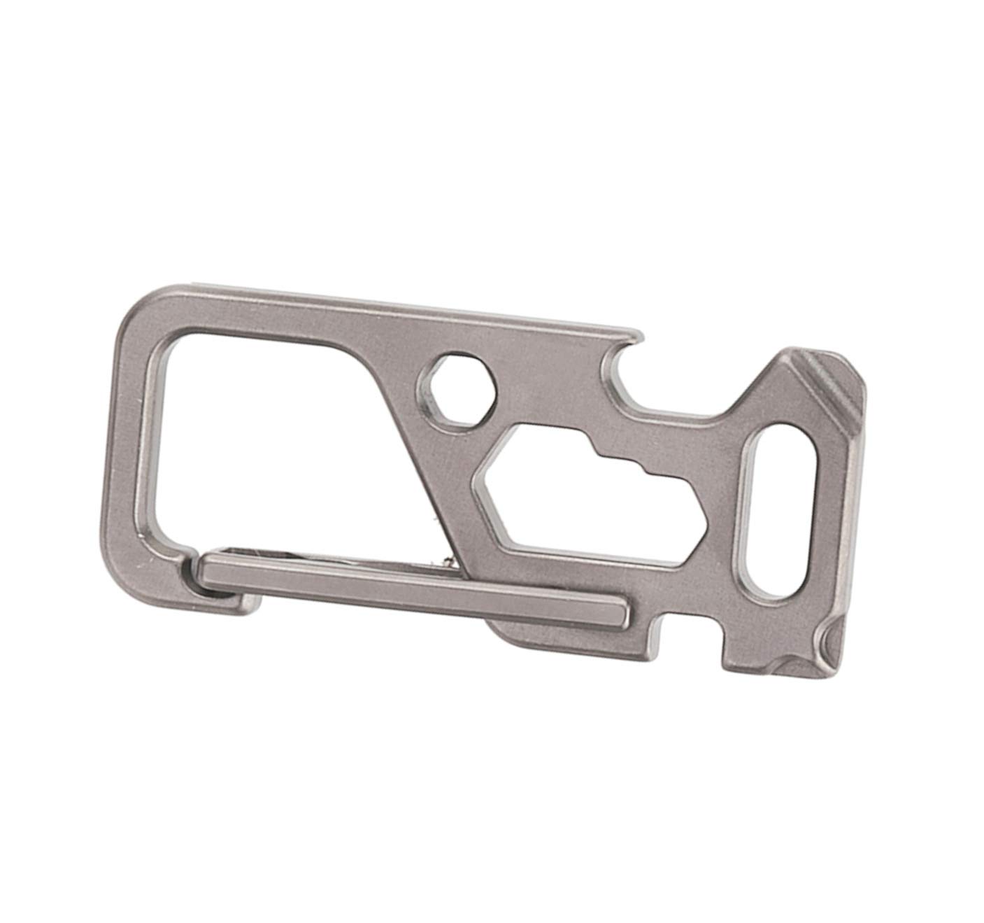 Premium Titanium Keychain with Quick Release - Multi-Tool with Bottle Opener, Wrench & Screwdriver Functions | Anti-Lost Design for Outdoor, Camping, Hiking & Everyday Carry (EDC)