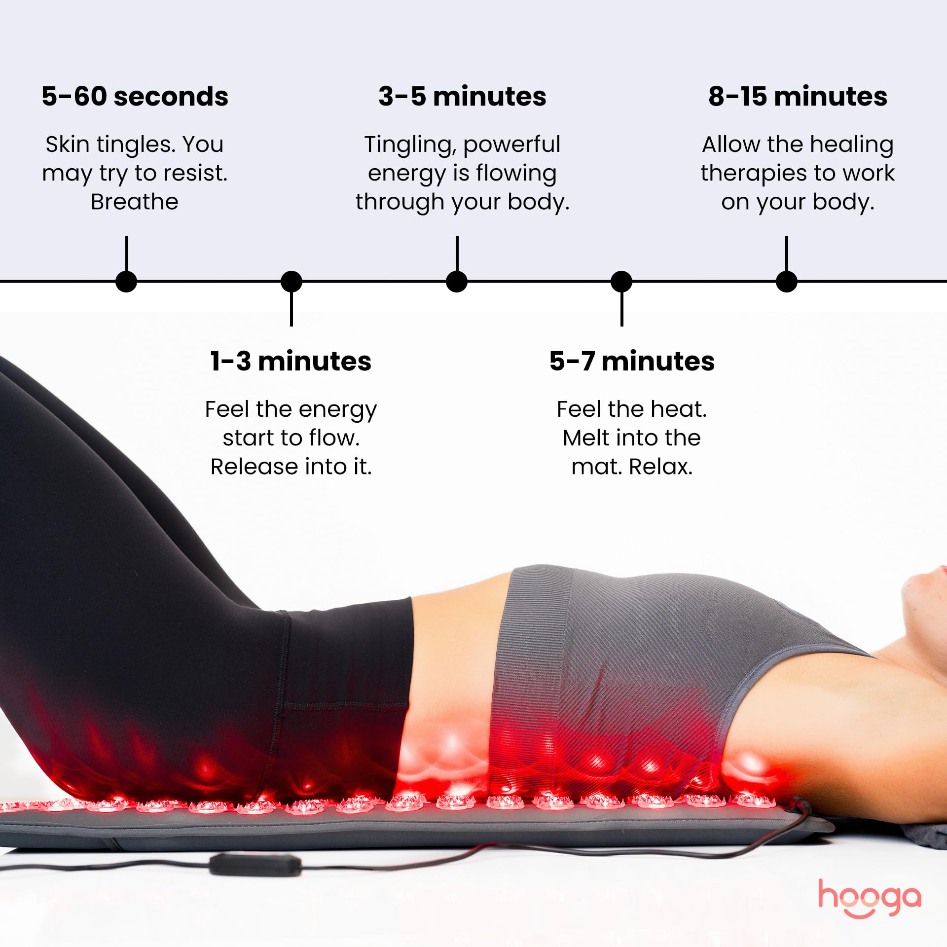 Red Light Therapy Acupressure Spike Mat with Heat - 144 LEDs, 100mW/cm² Irradiance, 660nm & 850nm for Pain Relief & Muscle Recovery | Back Pain Therapy Mat with 15-Min Timer | Safe & Easy to Clean | Includes Pillow | Perfect for Home Use, Yoga Recovery & Relaxation