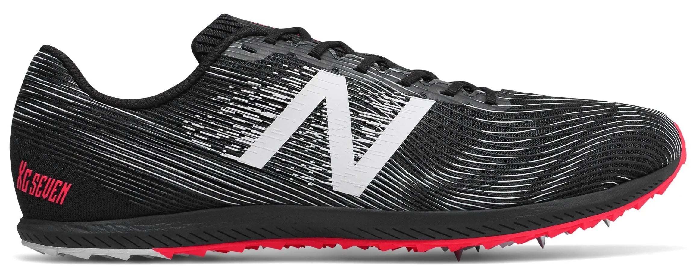 Men's XC Seven Running Shoes - BP Black/Bright Cherry - Lightweight & Breathable for Jogging, Gym & Outdoor Activities