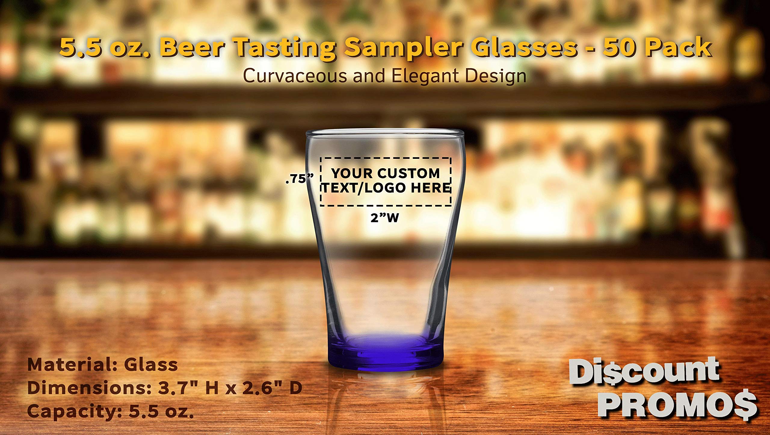 Custom Shot Glasses 5.5 oz (50-Piece Bulk Set) - Personalized Purple Barware for Weddings, Parties & Events - Perfect for Bachelor Parties, Birthday Celebrations & Corporate Gifts