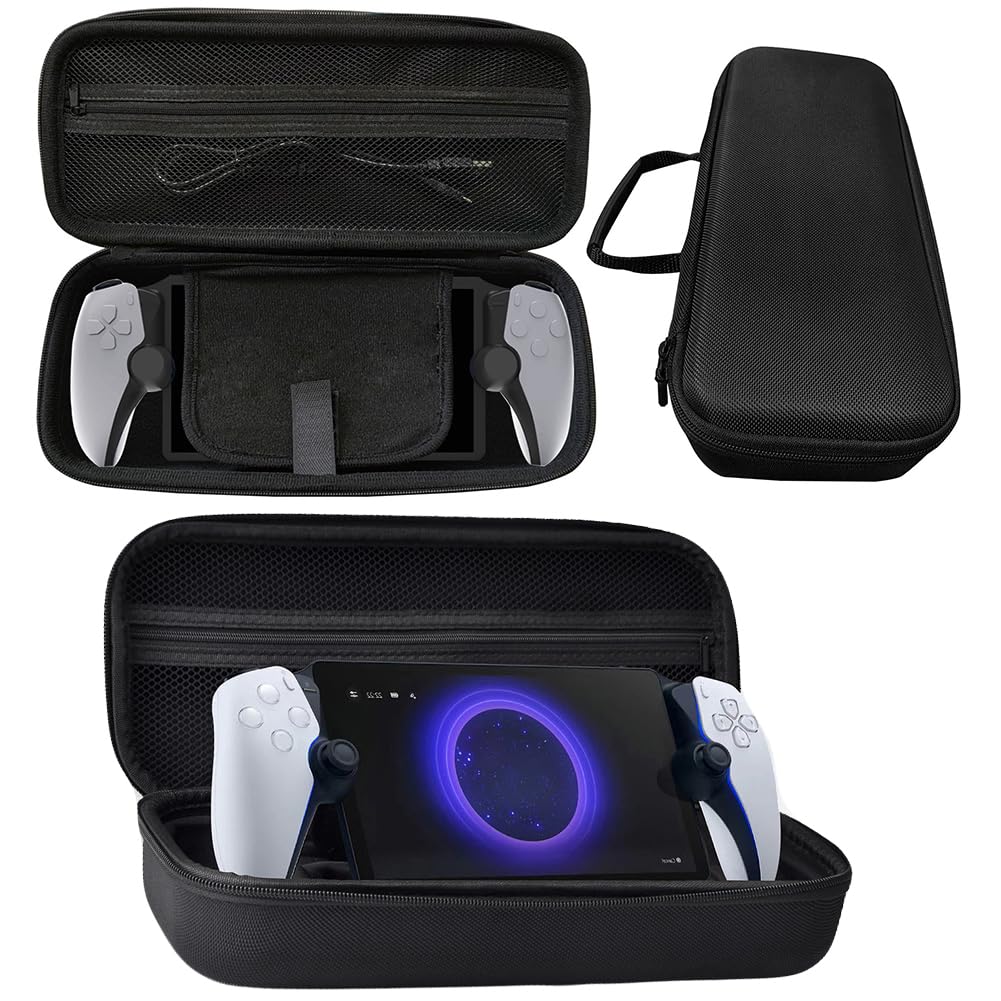 VIMAZ Playstation Portal Remote Player Carrying Case - Protective Hard Shell Travel Storage for PS5 Portal - Durable EVA Material with Soft Interior (Black) - Perfect for Gaming On-The-Go & Travel Protection