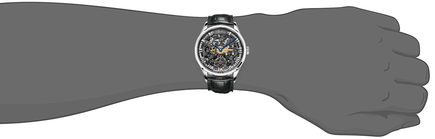 AGELOCER Men's Luxury Automatic Skeleton Watch - Stainless Steel Mechanical Timepiece for Business, Formal & Casual Wear | Top Brand Dress Watch for Gifts & Special Occasions