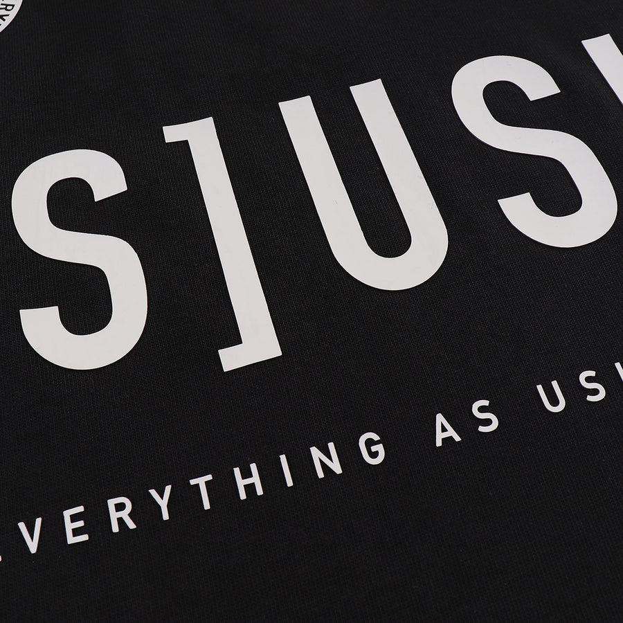 ASUSL Men's Football T-Shirt - Black Cotton Jersey Tee for Sports, Training, and Casual Wear