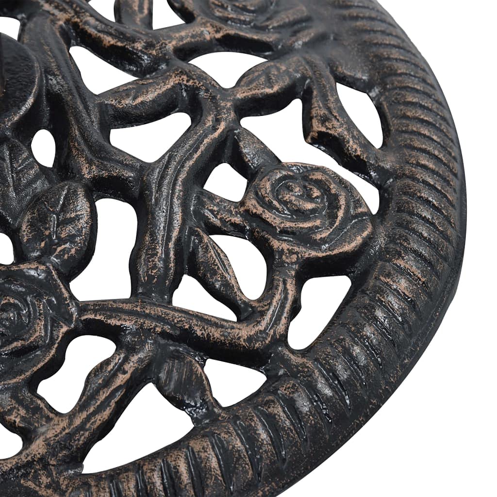 Heavy Duty Bronze Cast Iron Umbrella Base Stand - 26.5 lbs, 18.9