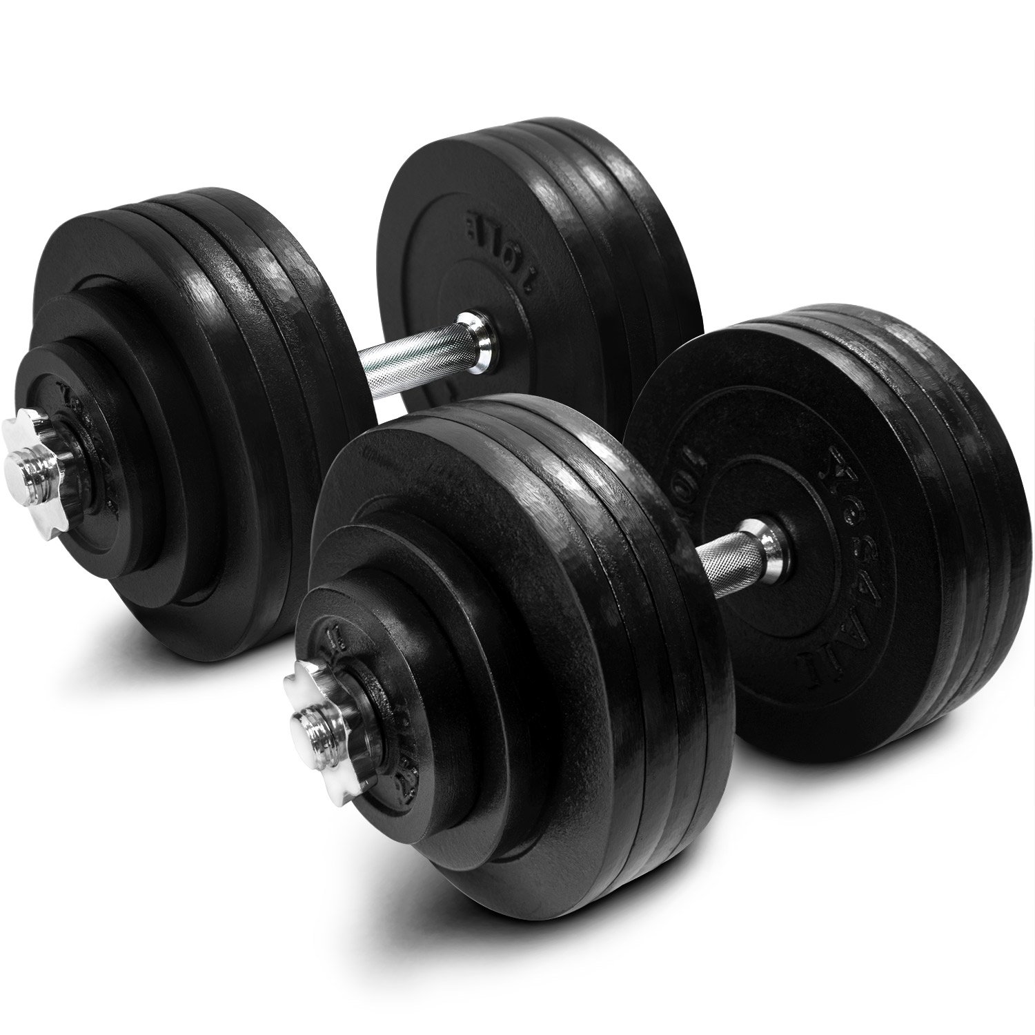 Yes4All Adjustable Dumbbell Set with Weight Plates & Connector - 40lbs to 200lbs Home Gym Equipment for Strength Training, Muscle Building & Full Body Workouts - Perfect for Home Gym, CrossFit & Fitness Enthusiasts