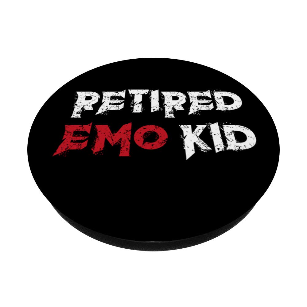 Emo Retired Emo Kid Goth Occult PopSockets Swappable PopGrip | Custom Phone Grip & Stand for iPhone, Samsung | Perfect for Emo Music Fans, Alternative Lifestyle