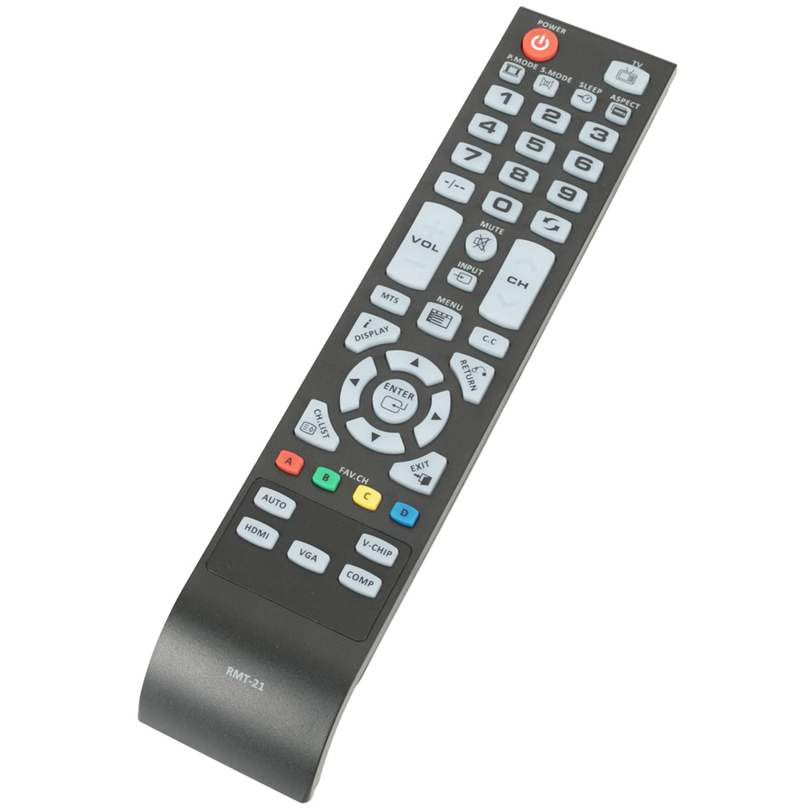 PERFASCIN Replacement Remote RMT-21 Compatible with Westinghouse TV Models CW40T8GW, CW50T9YW, CW40T6DW, CW40T2RW, VR-3725, VR-3710, VR-2215 - Universal TV Remote Control for Home Entertainment