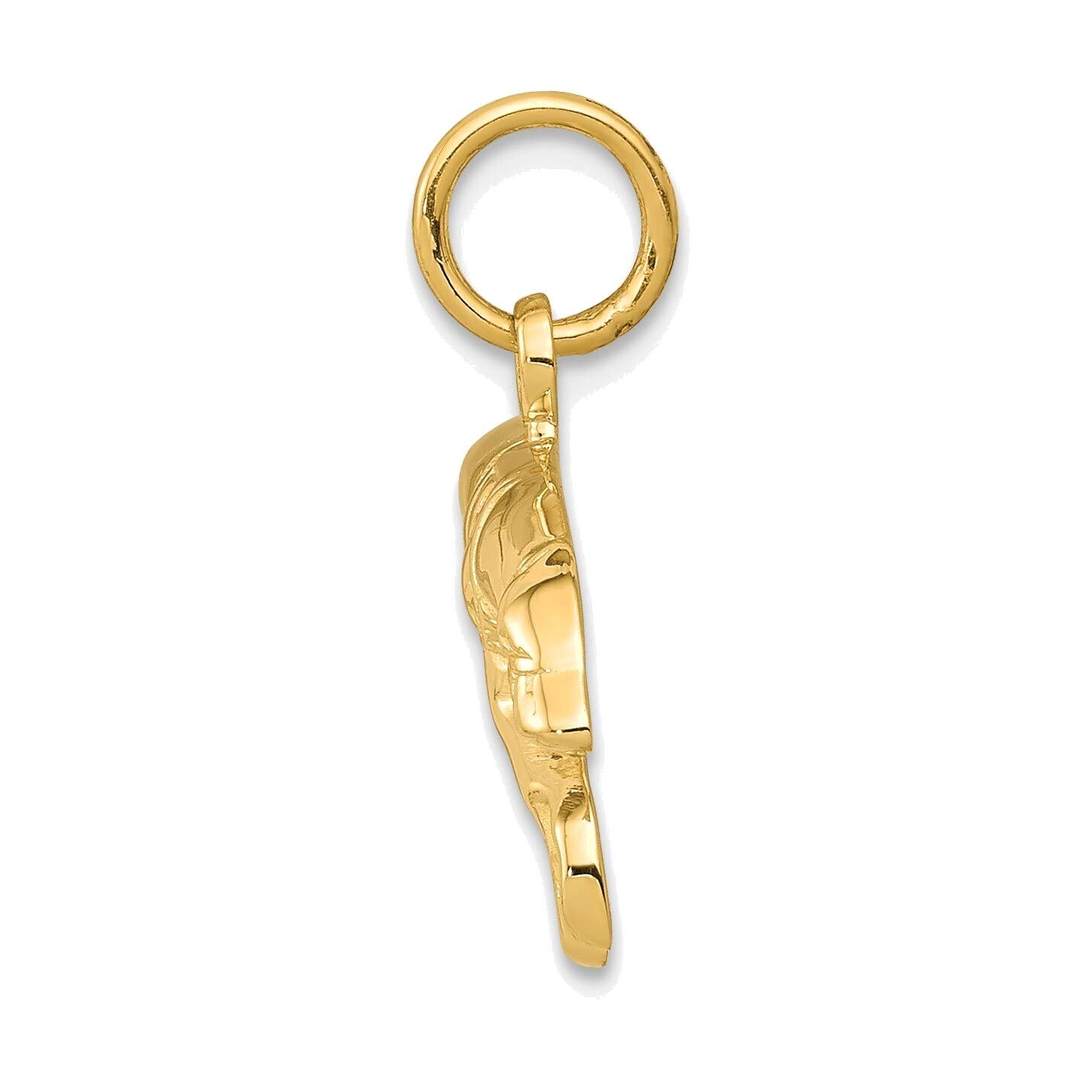 14K Yellow Gold Greyhound Charm Jewelry for Dog Lovers