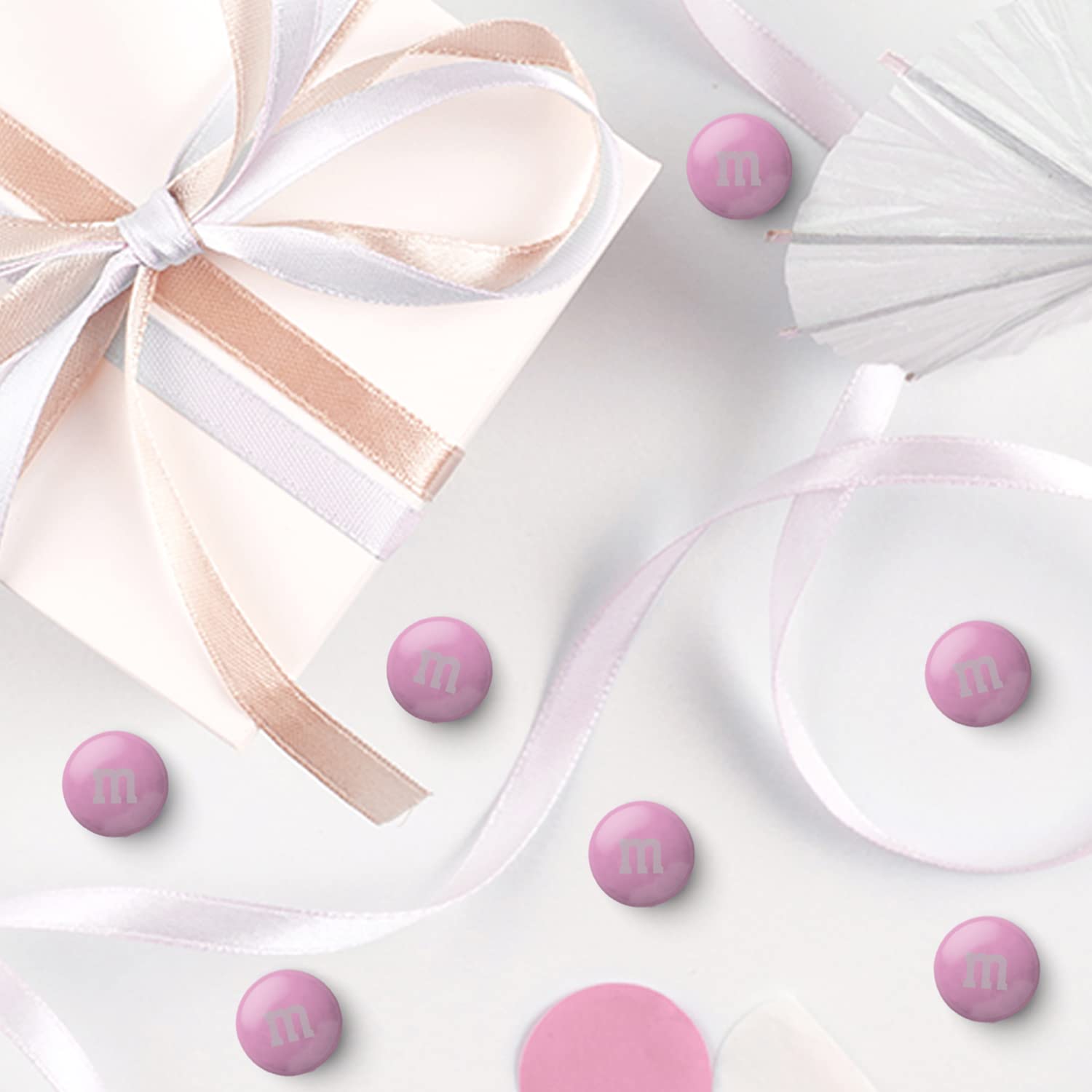 M&M’S Pink Milk Chocolate Candy, 5lbs Bulk Resealable Bag - Perfect for Candy Buffets, Birthday Parties, Baby Showers, Gender Reveals, Dessert Tables & DIY Party Favors - Great for It's a Girl Celebrations, Office Treats and Holiday Gift Baskets