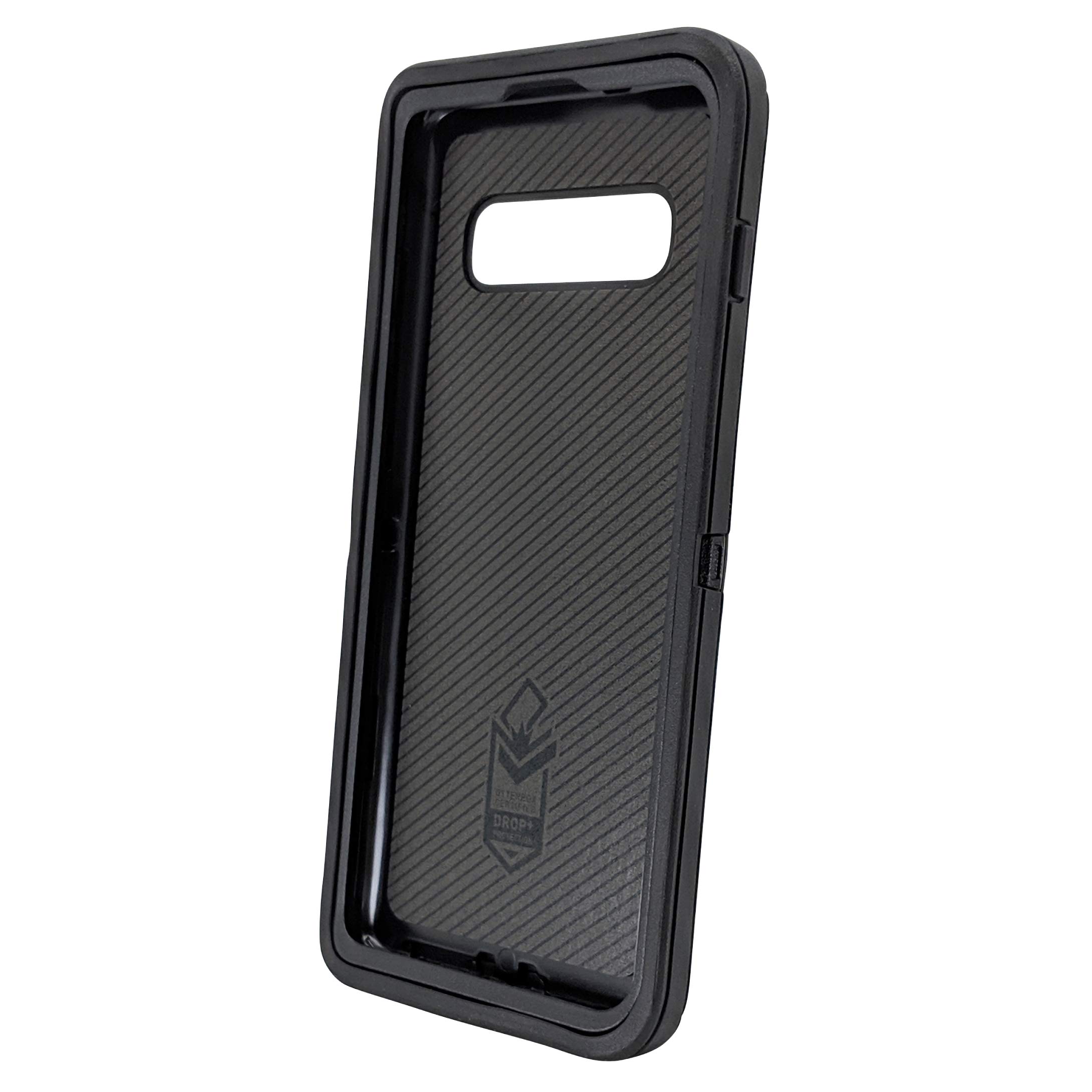DistinctInk Samsung Galaxy S10 & S10 5G Case (6.1 Inch) - Wood Grain Design Protective Phone Cover - Durable Shockproof Replacement for OtterBox Defender - Perfect for Work, Travel & Outdoor Activities
