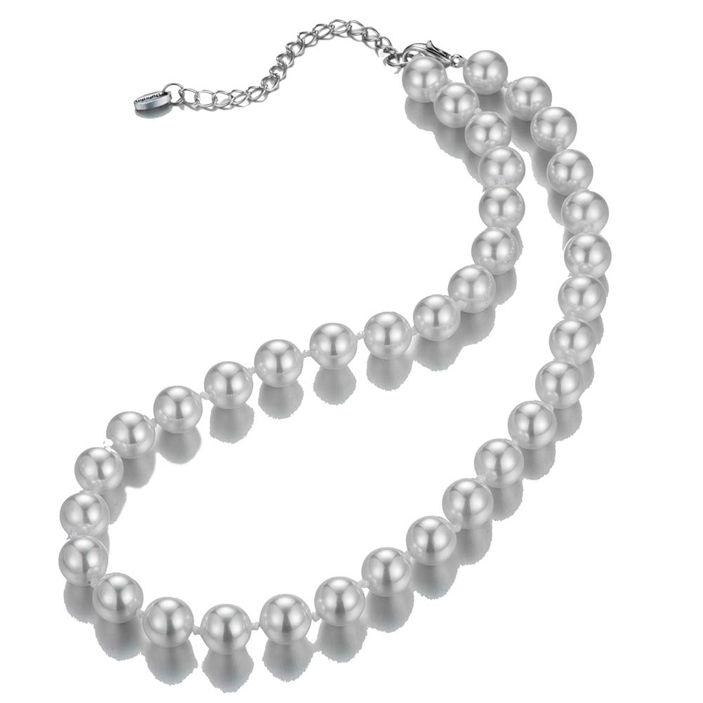 Elegant Beaded Pearl Choker Necklace for Women - Fashion Jewelry Birthday Gift - Perfect for Weddings, Parties & Special Occasions