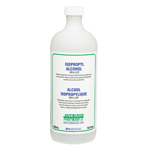 99% Isopropyl Alcohol (IPA) - 500mL Bottle for Cleaning, Disinfecting & First Aid - Ideal for Electronics, Medical & Household Use