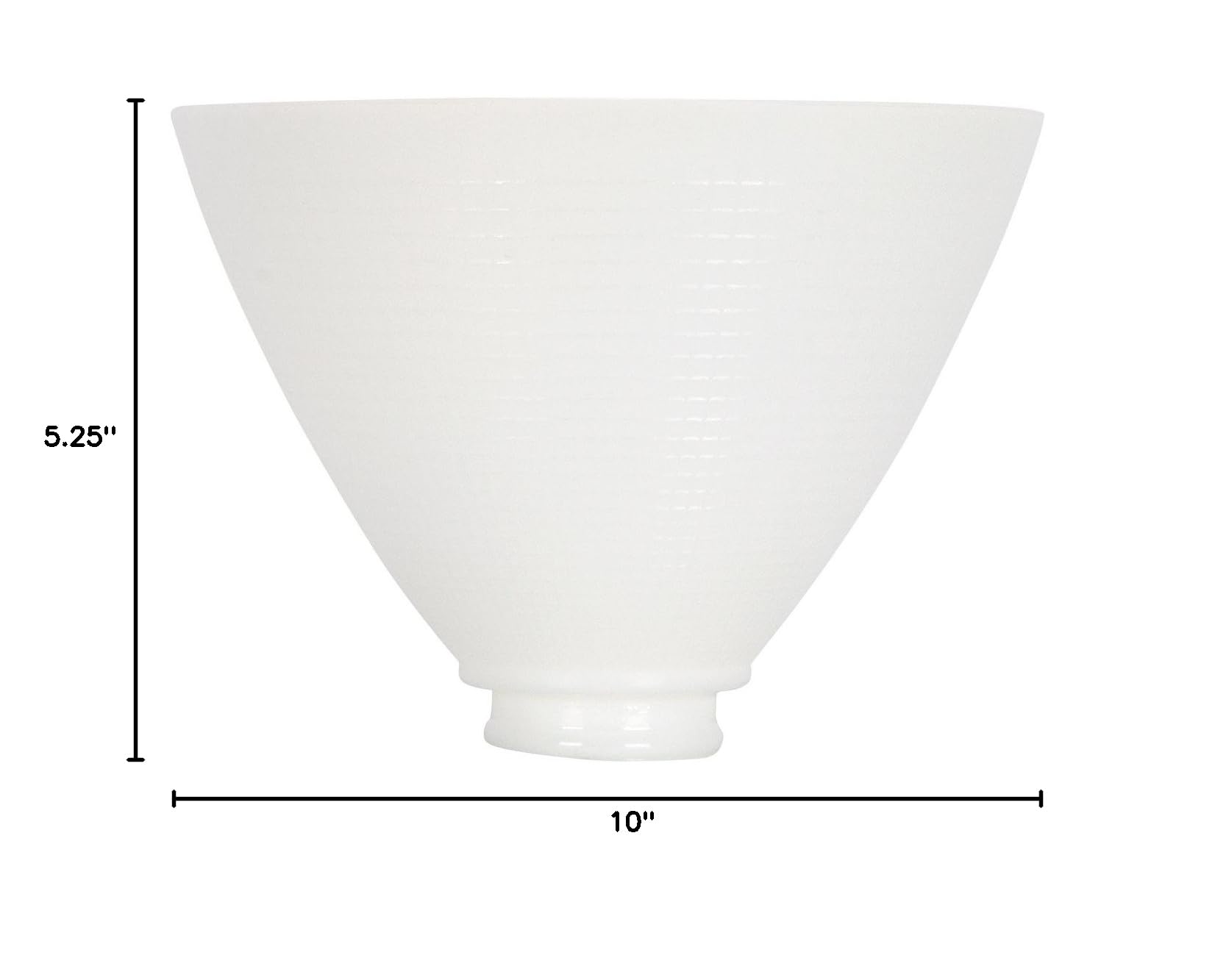 10 Inch White Opal Glass Floor Lamp with Globe Reflector - Modern Lighting for Living Room, Bedroom & Office Decor