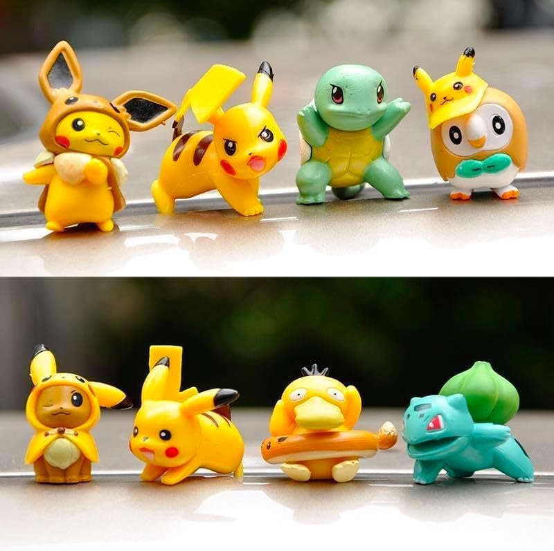 30-Piece Pokemon Mini Action Figure Set for Kids - Collectible Toy Playset for Boys & Girls, Party Favors, Birthday Decorations - Perfect for Playtime, Gifts, and Themed Parties