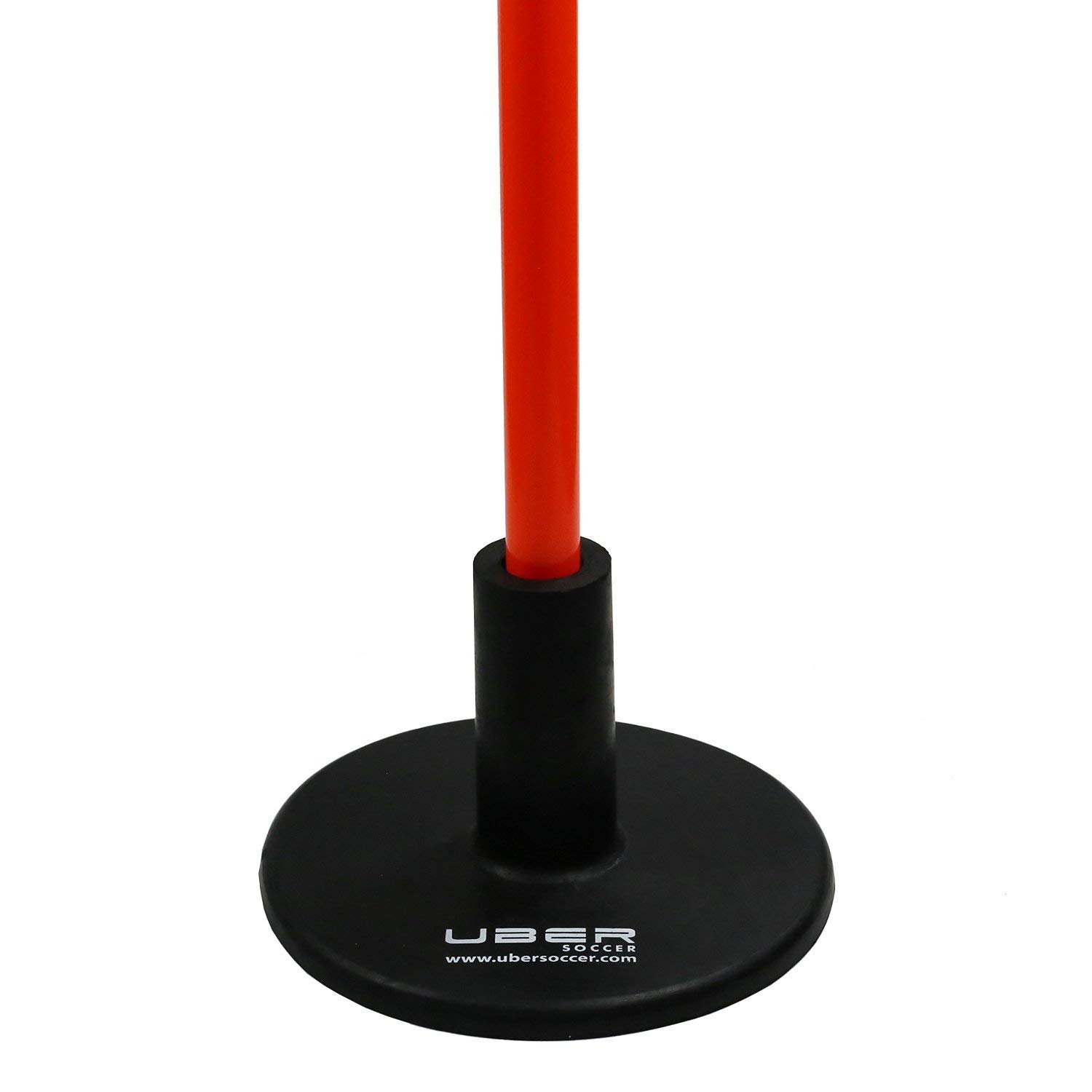 Weighted Agility Training Poles Set - 12 Rubber Cones with Heavy Bases for Speed & Agility Drills - Perfect for Football, Soccer & Fitness Training