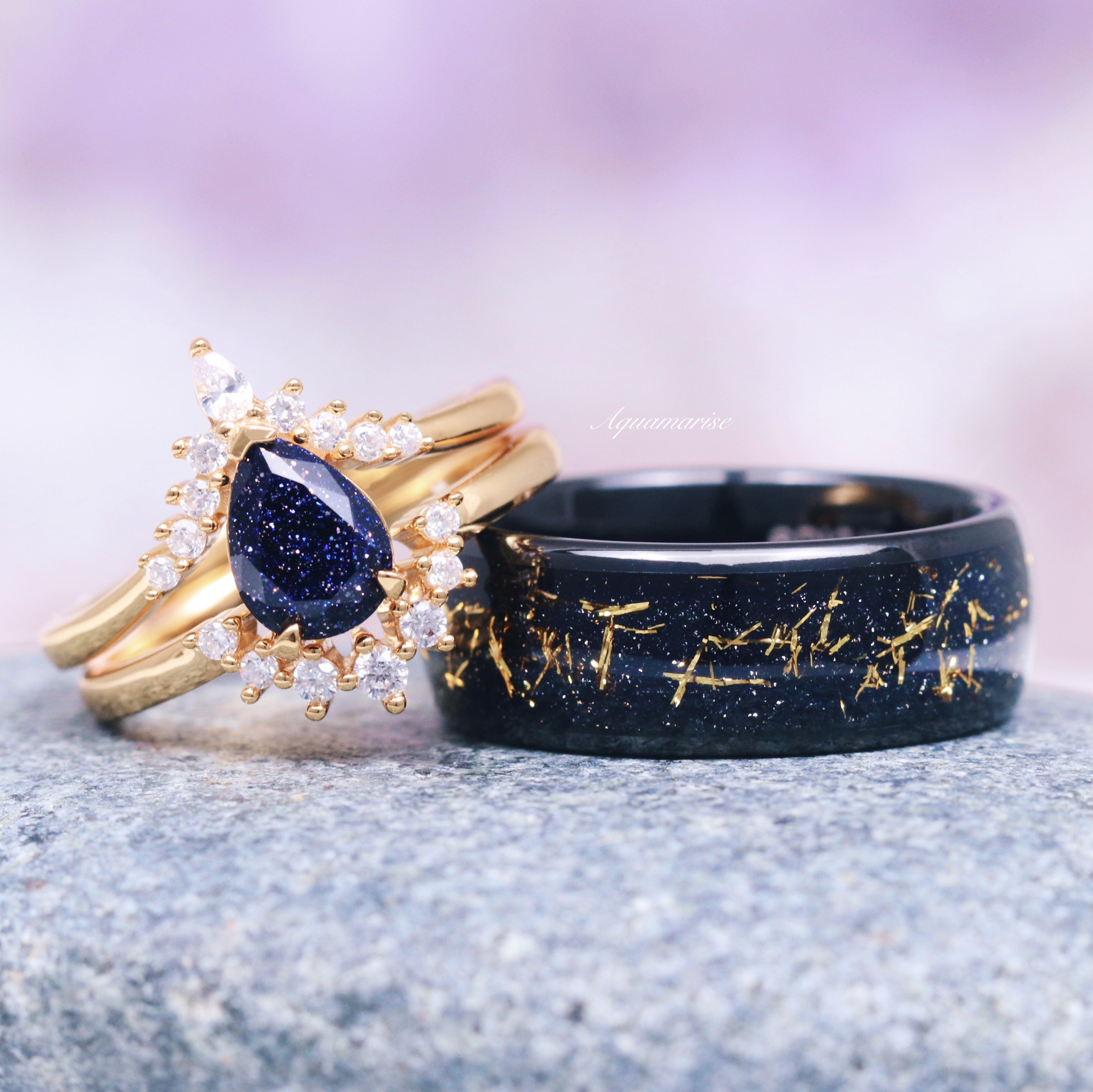 8MM Black Tungsten Wedding Band for Men - Starry Night Stardust Design, Durable & Scratch-Resistant Ring for Engagement, Anniversary & Special Occasions