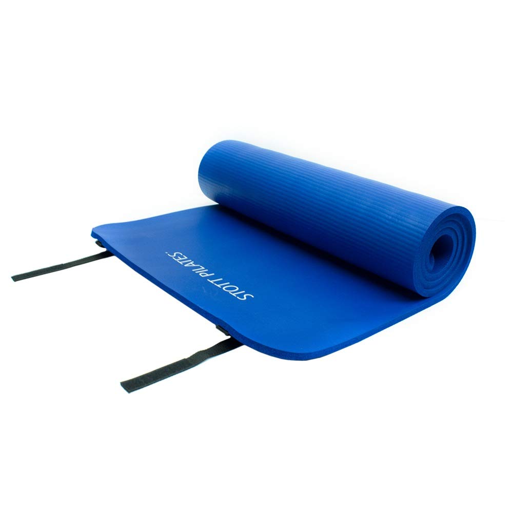 Premium Non-Slip Pilates Mat - Extra Thick Yoga Mat for Home & Studio Workouts (Sapphire Blue) | Ideal for Pilates, Yoga, Stretching & Fitness Training