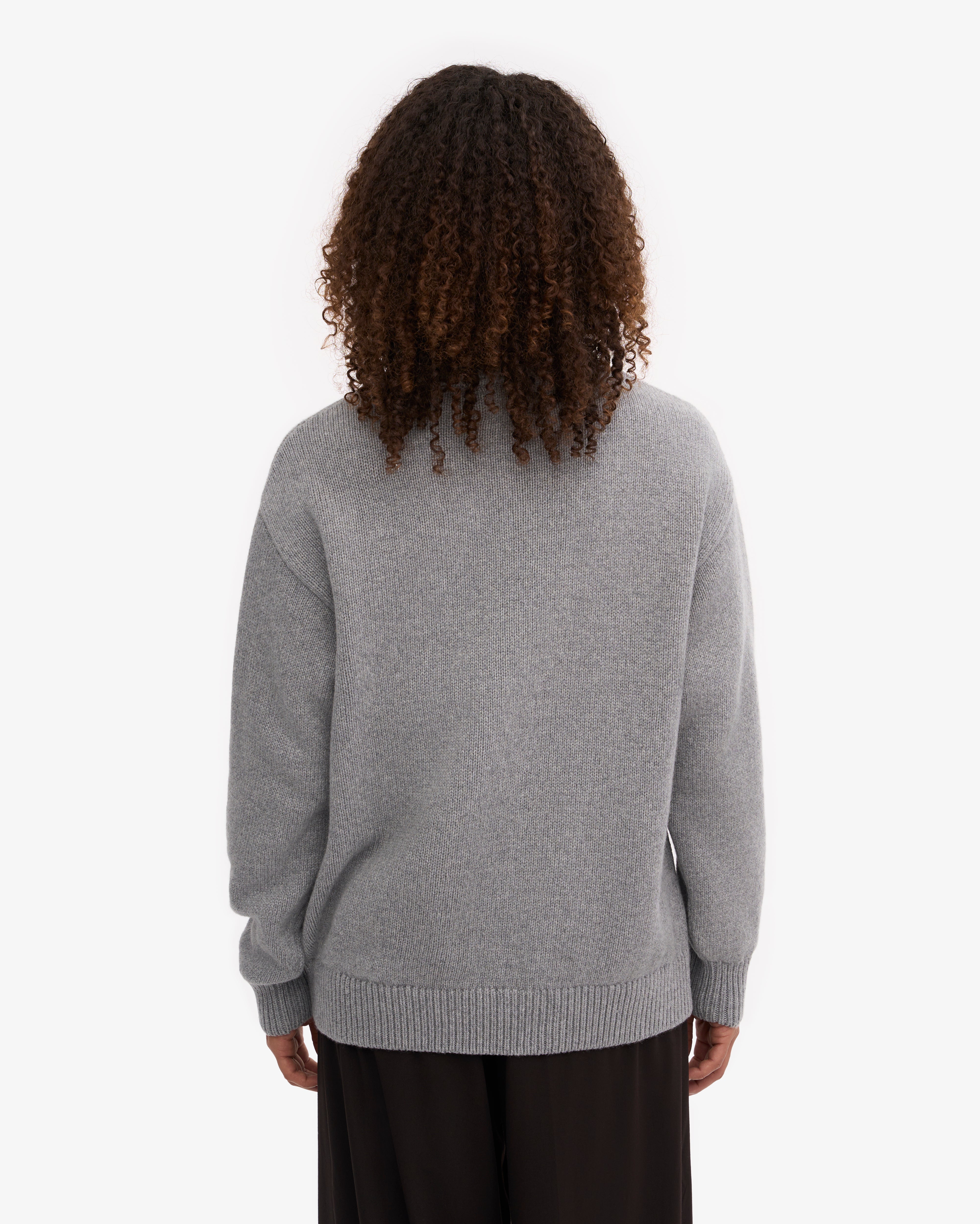 Premium Merino Wool Turtleneck Sweater for Women - Soft Heather Grey Winter Pullover - Perfect for Office, Travel & Casual Wear