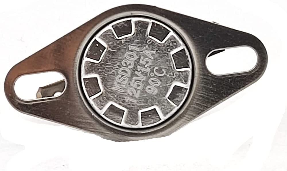 GE WB27X10461 Microwave Oven Thermostat Replacement Part - Compatible with GE Appliances - High Temperature Control Switch for Microwave Repair - Perfect for Home Kitchen Appliance Maintenance