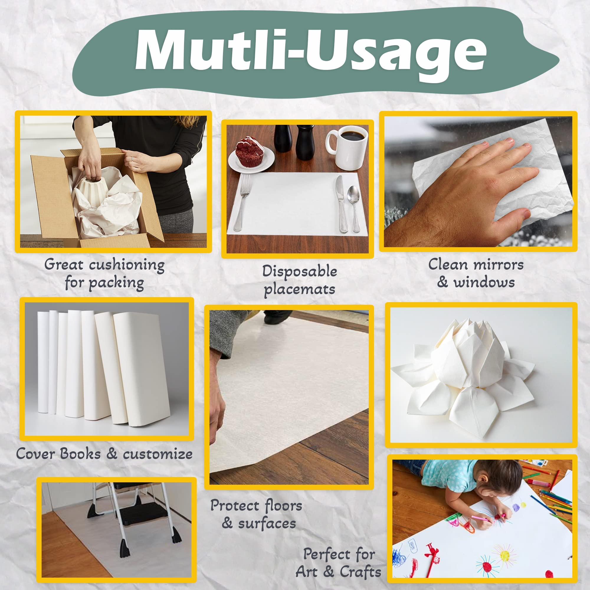 240 Packing Paper Sheets for Moving - 17