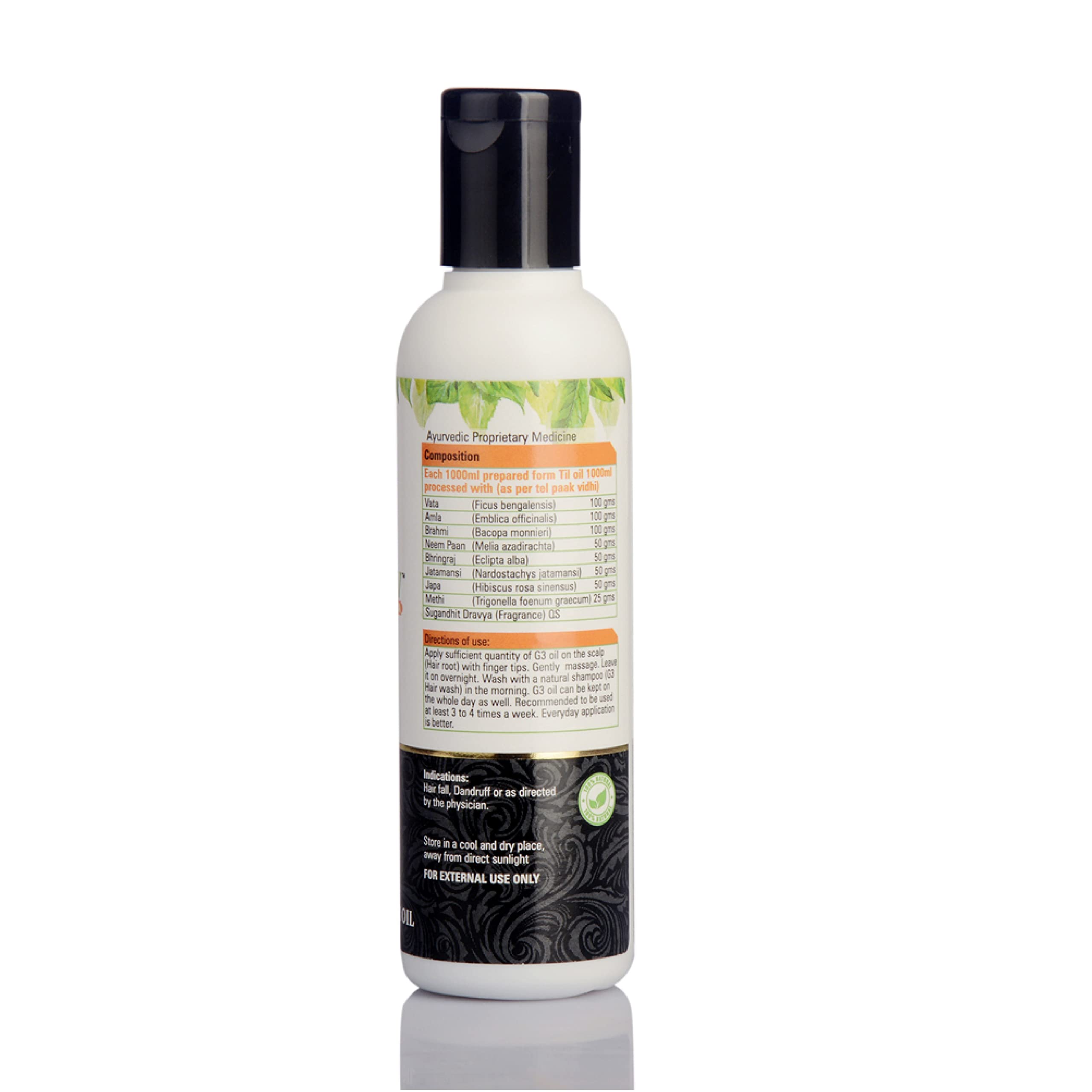 Abhinav G3 Hair Oil - Reduces Hair Fall & Prevents Greying, Nourishes Hair & Scalp (Pack of 2) | Promotes Healthy Hair Growth for Men & Women | Perfect for Daily Hair Care & Scalp Massage