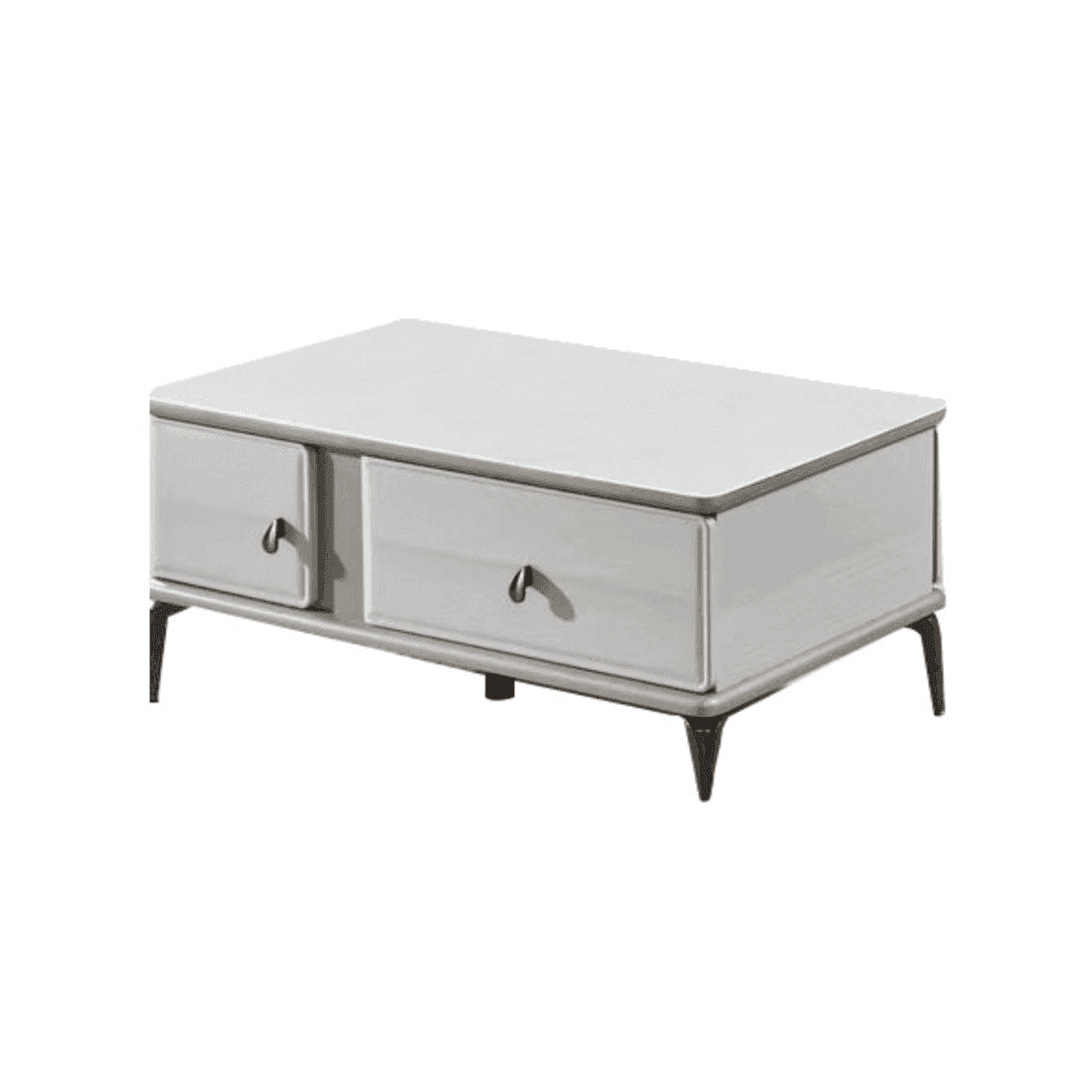 Modern Isler Coffee Table with 3D Stone Top - 100cm Round Living Room Table - Perfect for Living Room, Lounge & Office Decor