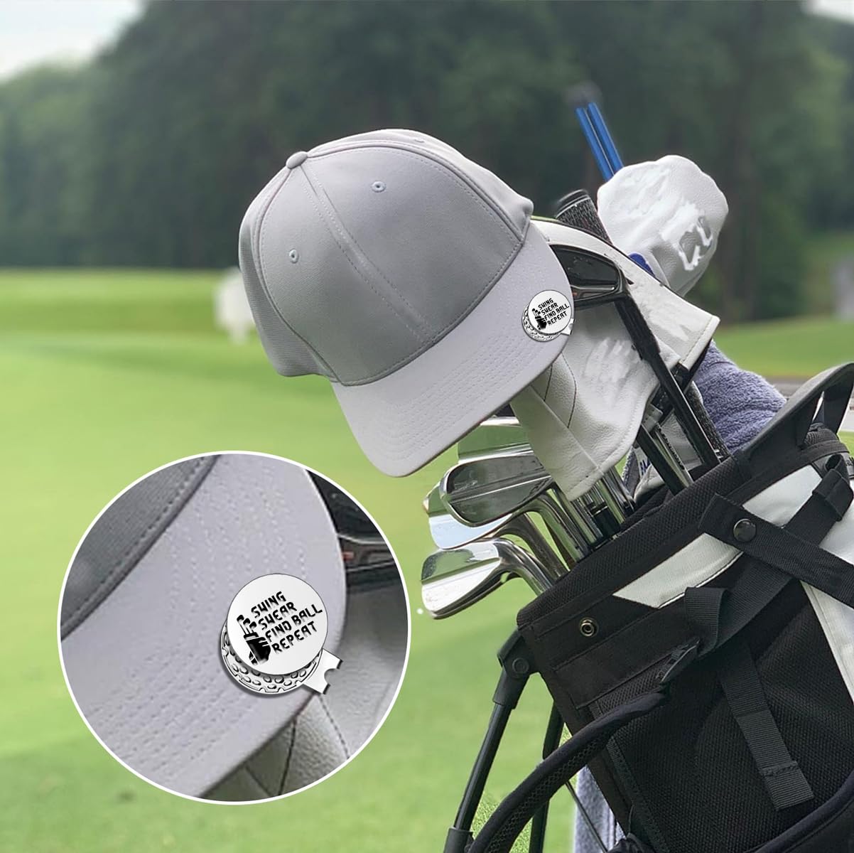 Funny Golf Ball Markers with Hat Clip - Golf Gifts for Men, Dad, Husband, Grandpa | Perfect for Birthdays, Retirement & Golf Enthusiasts | Great for Course Play & Golf Tournaments