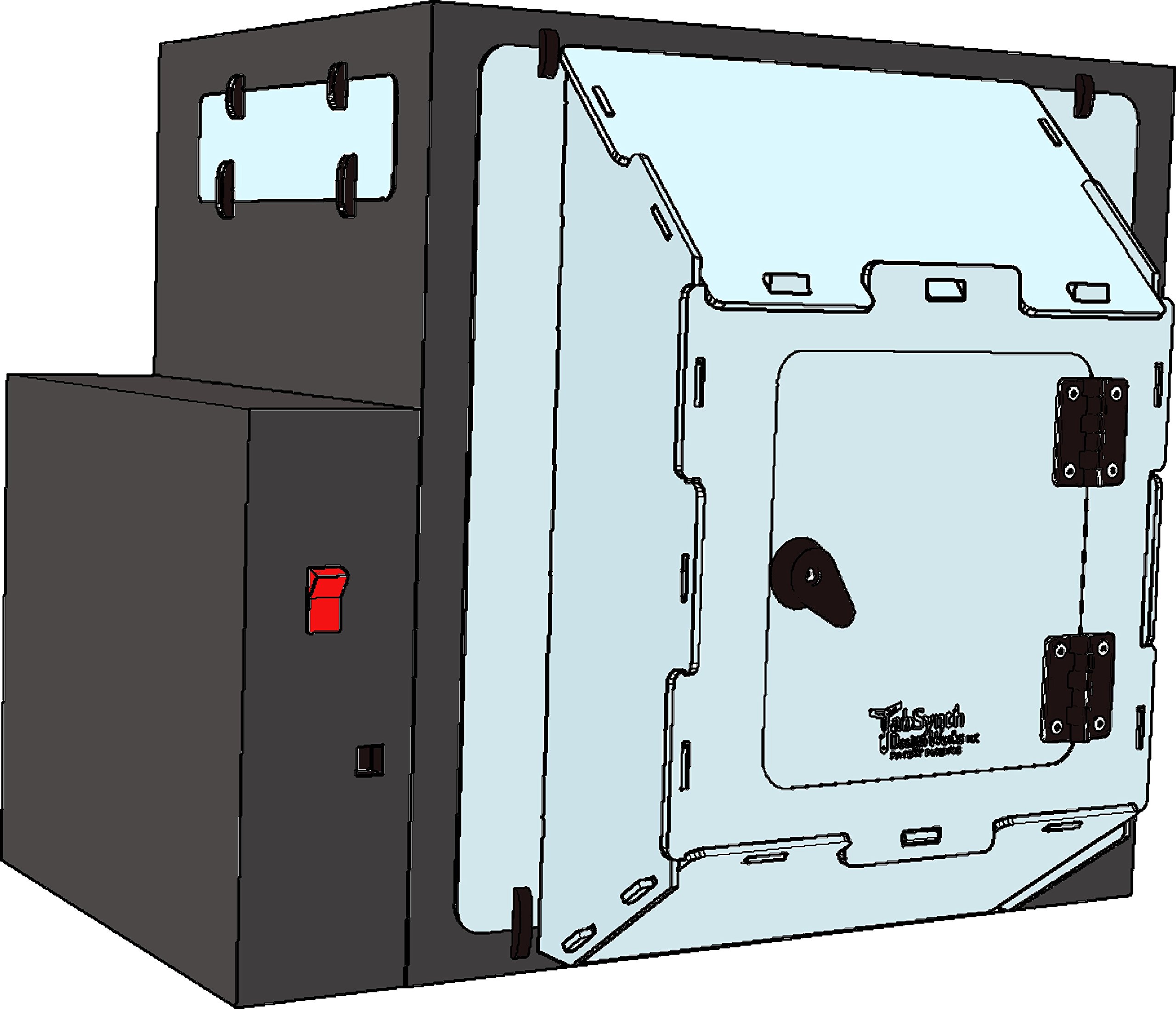 Lulzbot Mini 3D Printer Lexan Enclosure with Top Plate - Protective Cover for Dust & Noise Reduction, Perfect for Home & Office 3D Printing Workspaces