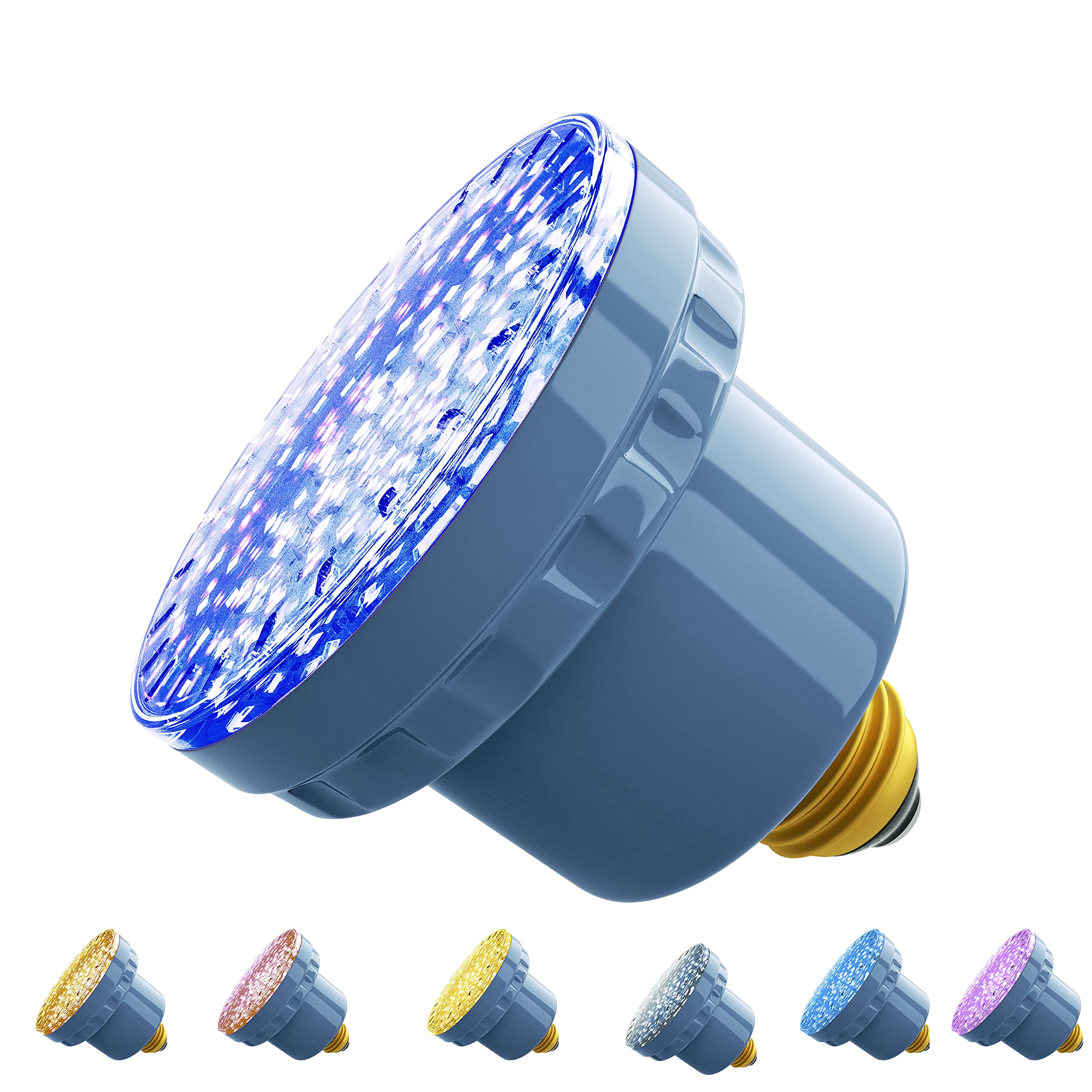 LAMPAOUS 35W RGB LED Pool Light Bulb - Color Changing Underwater Light for Inground Pools | Compatible with Pentair & Hayward Pool Systems | 120V Waterproof Spa Lighting (SignalPro.2) - Perfect for Backyard Swimming Pools, Hot Tubs, and Landscape Lighting