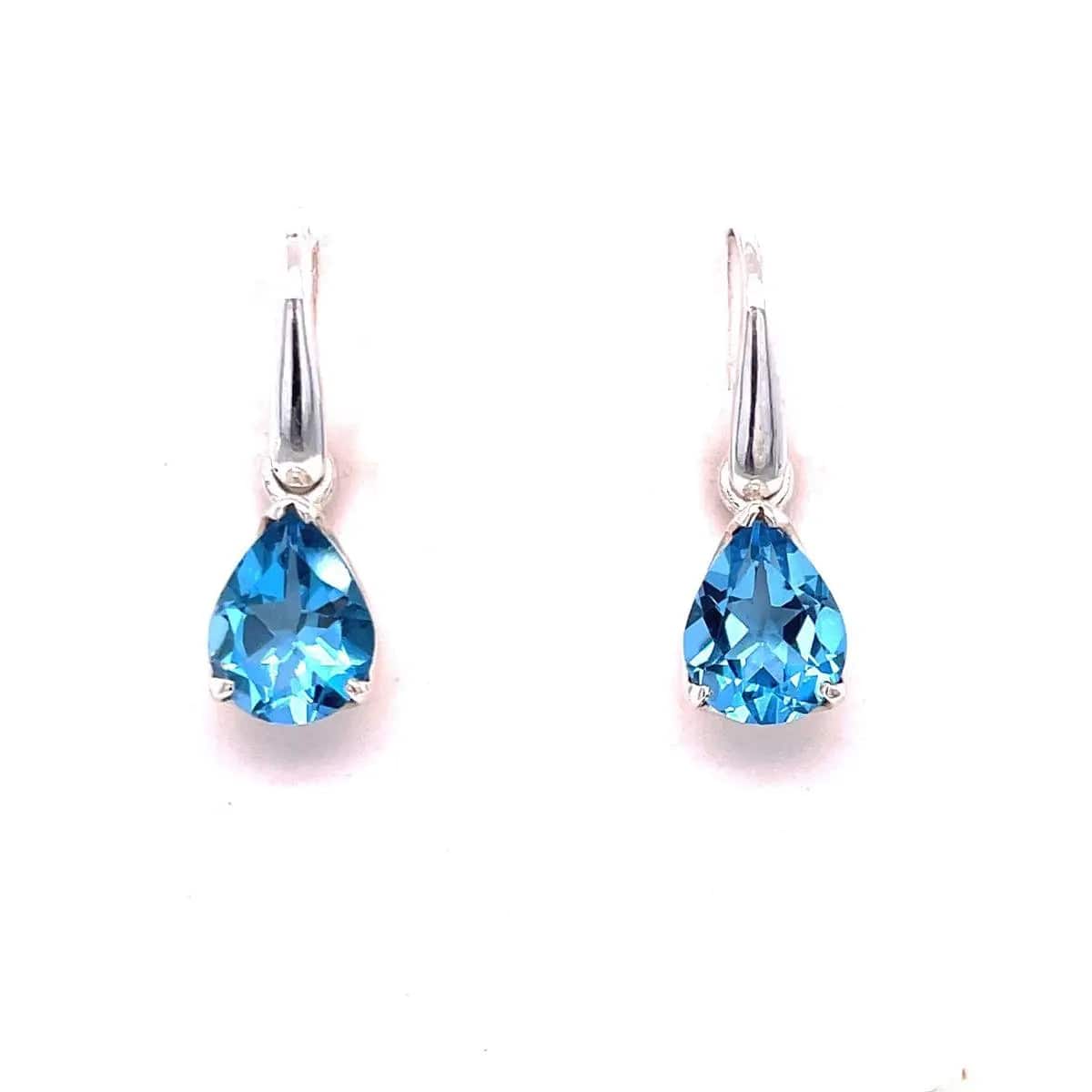 Blue Topaz Sterling Silver Earrings for Women - Dainty Stud Earrings for Everyday Wear, Gift for Her, Birthday, Anniversary | Perfect for Office, Date Night & Special Occasions