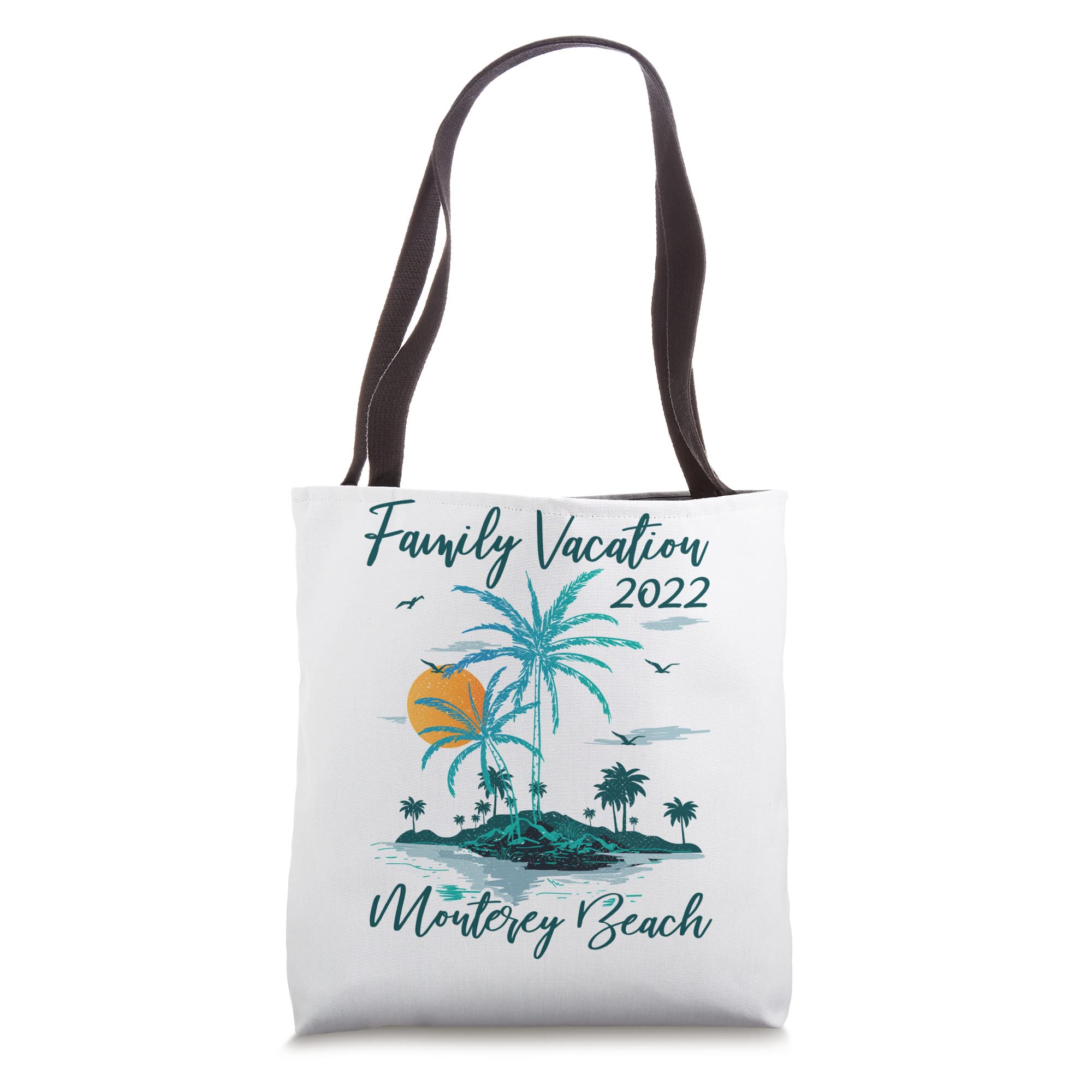 Vintage 2022 California Monterey Beach Tote Bag - Family Vacation Souvenir & Gift | Perfect for Beach Trips, Shopping & Everyday Use