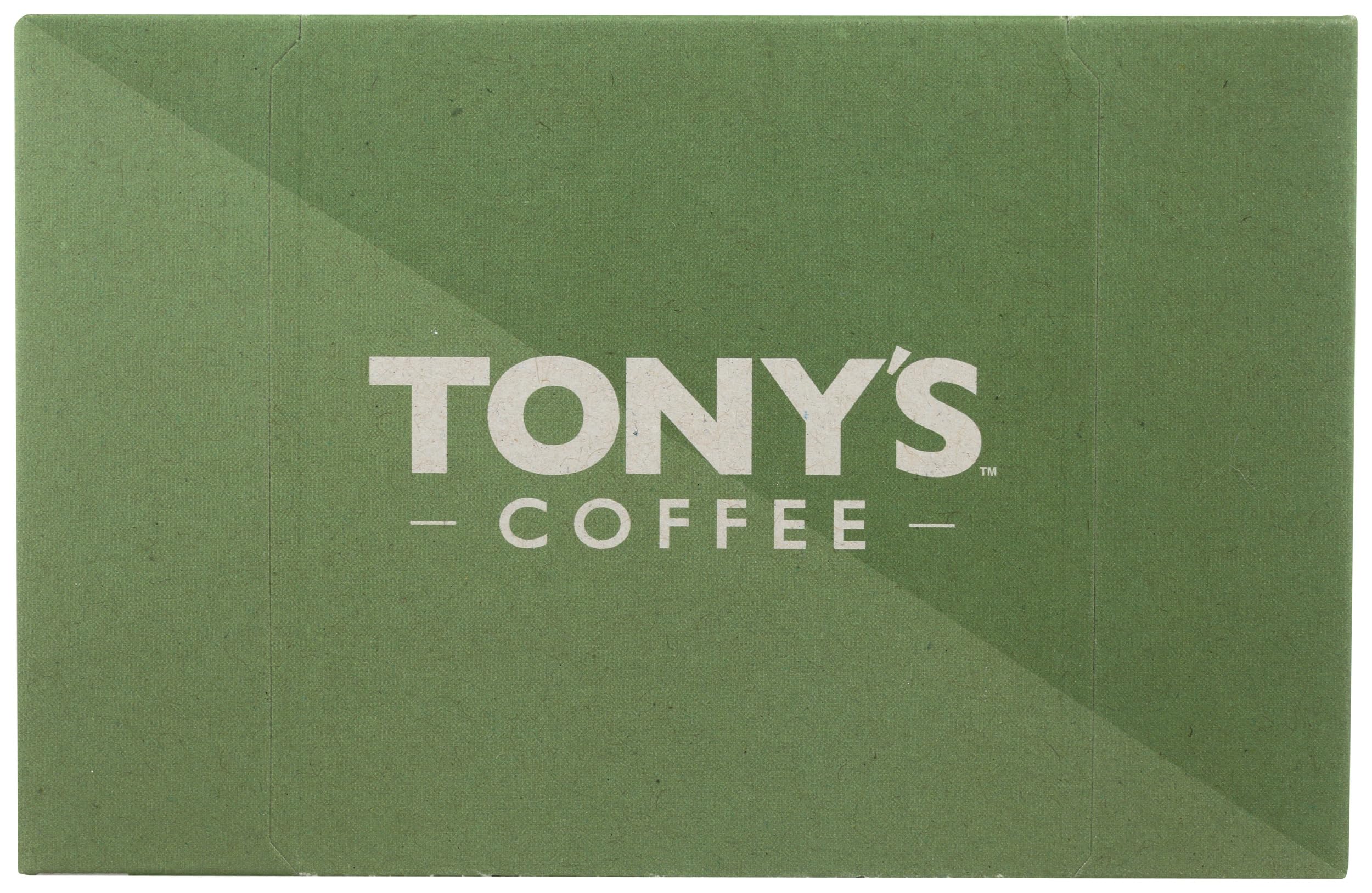 Tony's Coffee French Royale Dark Roast Single Serve Coffee Pods, 10 Count - Rich & Bold Flavor for Keurig Machines - Perfect for Morning Brew or Office Use