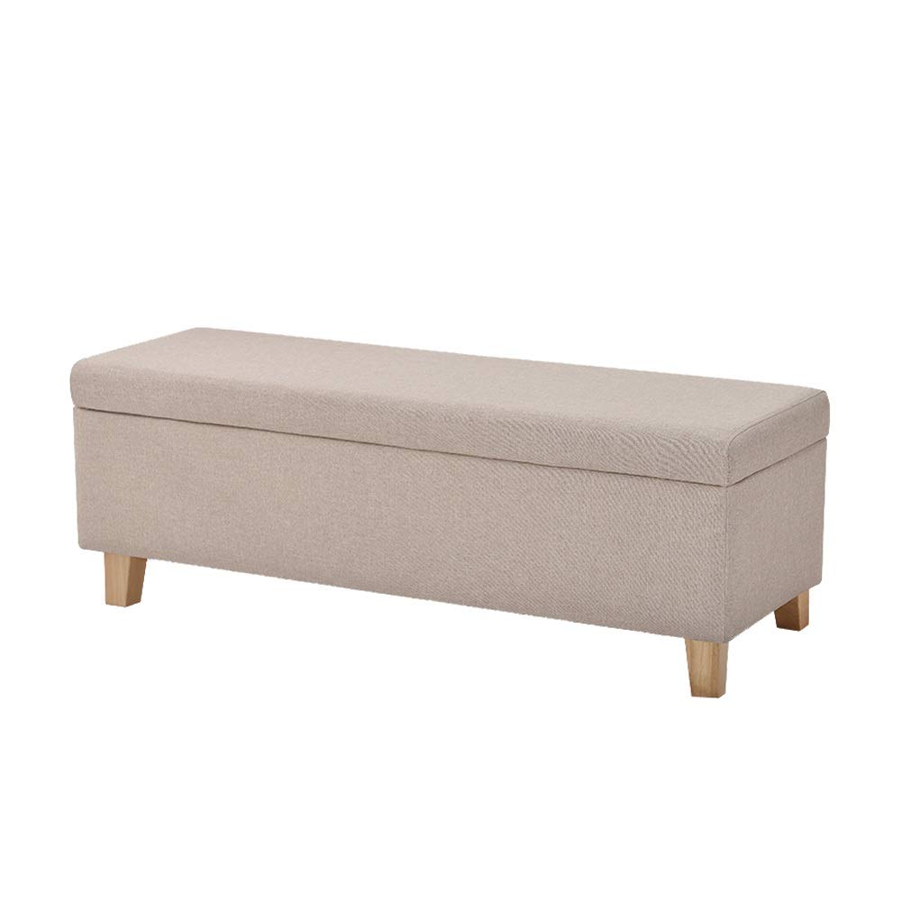 Square Small Sofa Stool - Cotton Linen Breathable Storage Ottoman for Living Room, Bedroom & Entryway - Multifunctional Seat, Shoe Bench & Removable Desk (Size B) - Perfect for Small Spaces, Home Decor & Extra Seating