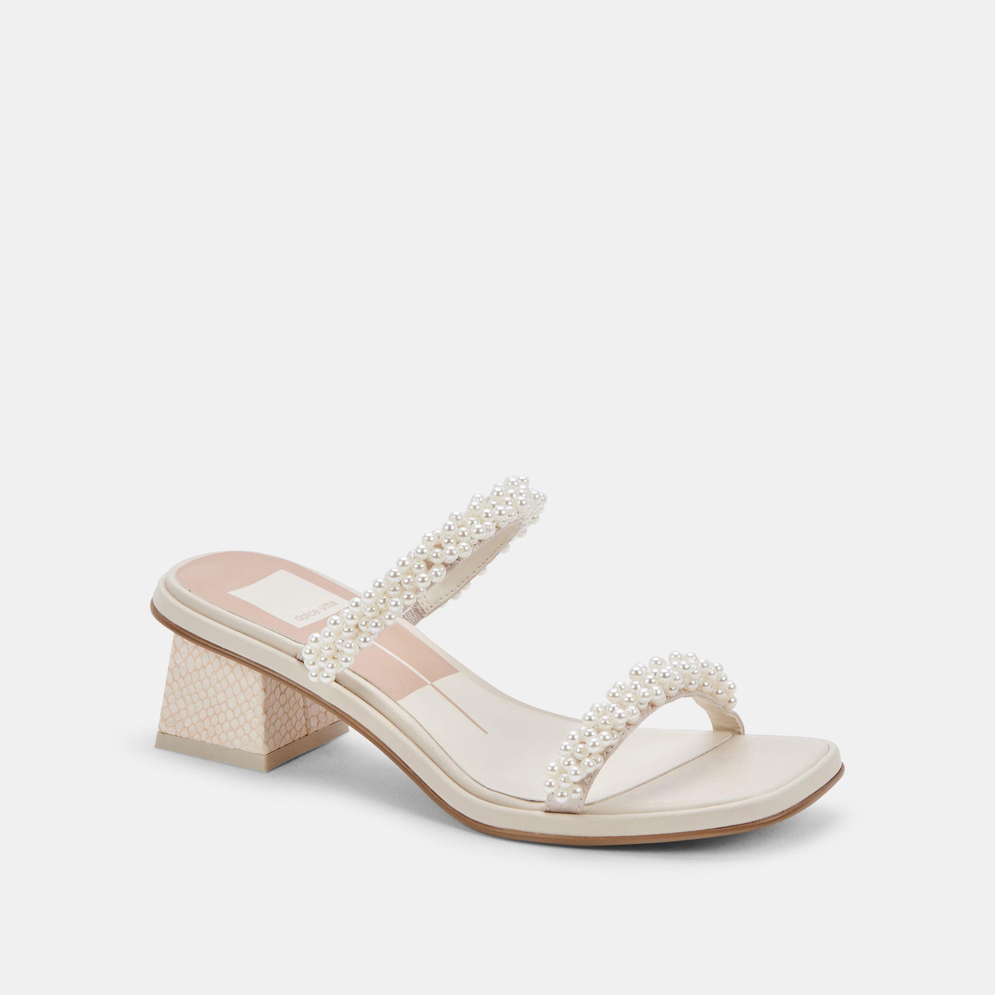 Vanilla Pearl Heels by RIVER - Elegant Women's High Heels with Pearl Accents for Weddings, Parties & Special Occasions | re:vita Collection