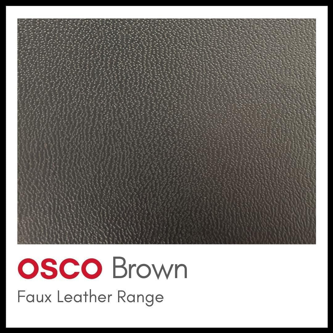 Premium Brown Faux Leather Mouse Pad - Non-Slip, Smooth Surface for Office & Gaming - Perfect for Desktops, Laptops & Workstations