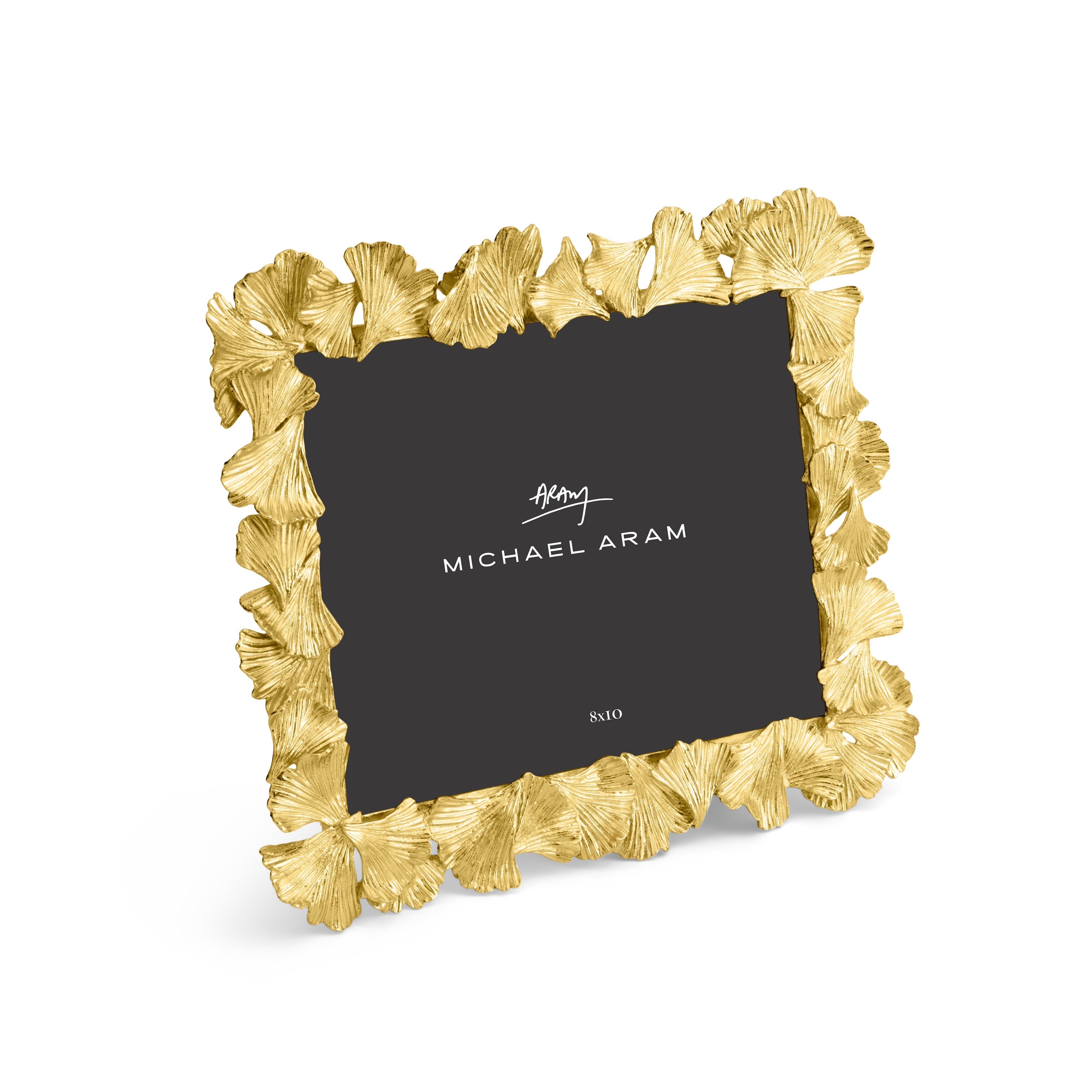 Golden Ginkgo Frame - Elegant Handmade Wooden Photo Display for Home & Office Decor - Perfect for Wall Art, Wedding Photos, and Gift Giving