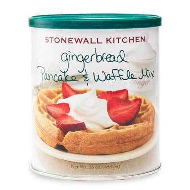 Stonewall Kitchen Gingerbread Pancake & Waffle Mix - 16oz | Holiday Breakfast & Christmas Brunch | Perfect for Family Gatherings & Cozy Winter Mornings