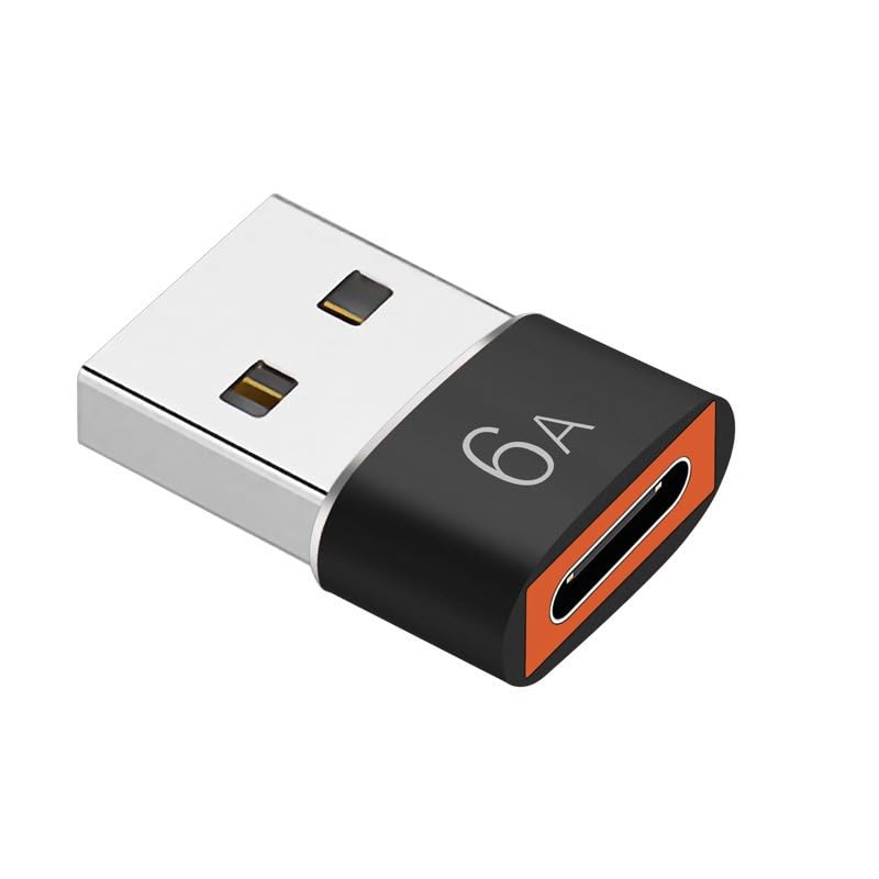 4-Pack USB C to USB A Adapter - USB-C Female to USB A Male Converter Plug for Samsung S22 Ultra/S24 Plus - Fast Charging Data Sync for Phones, Tablets, Laptops (Home, Office, Travel)